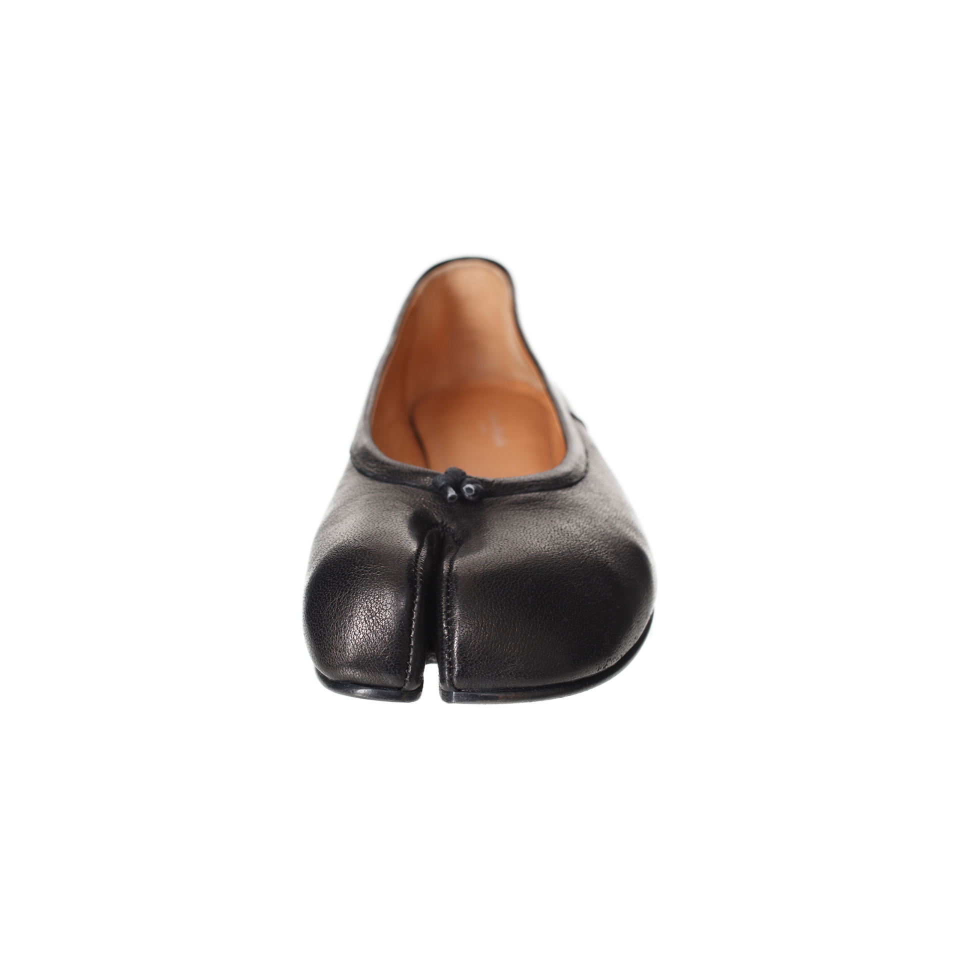 Maison Margiela Black Leather Tabi Ballerinas