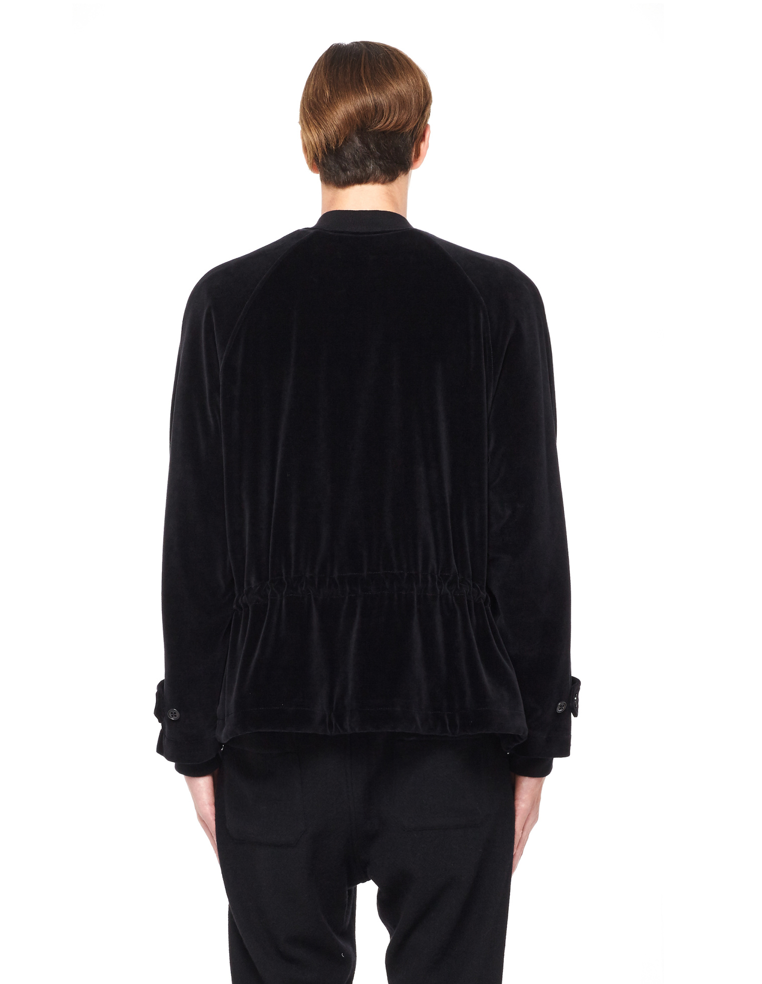Ann Demeulemeester Velvet Bomber Jacket