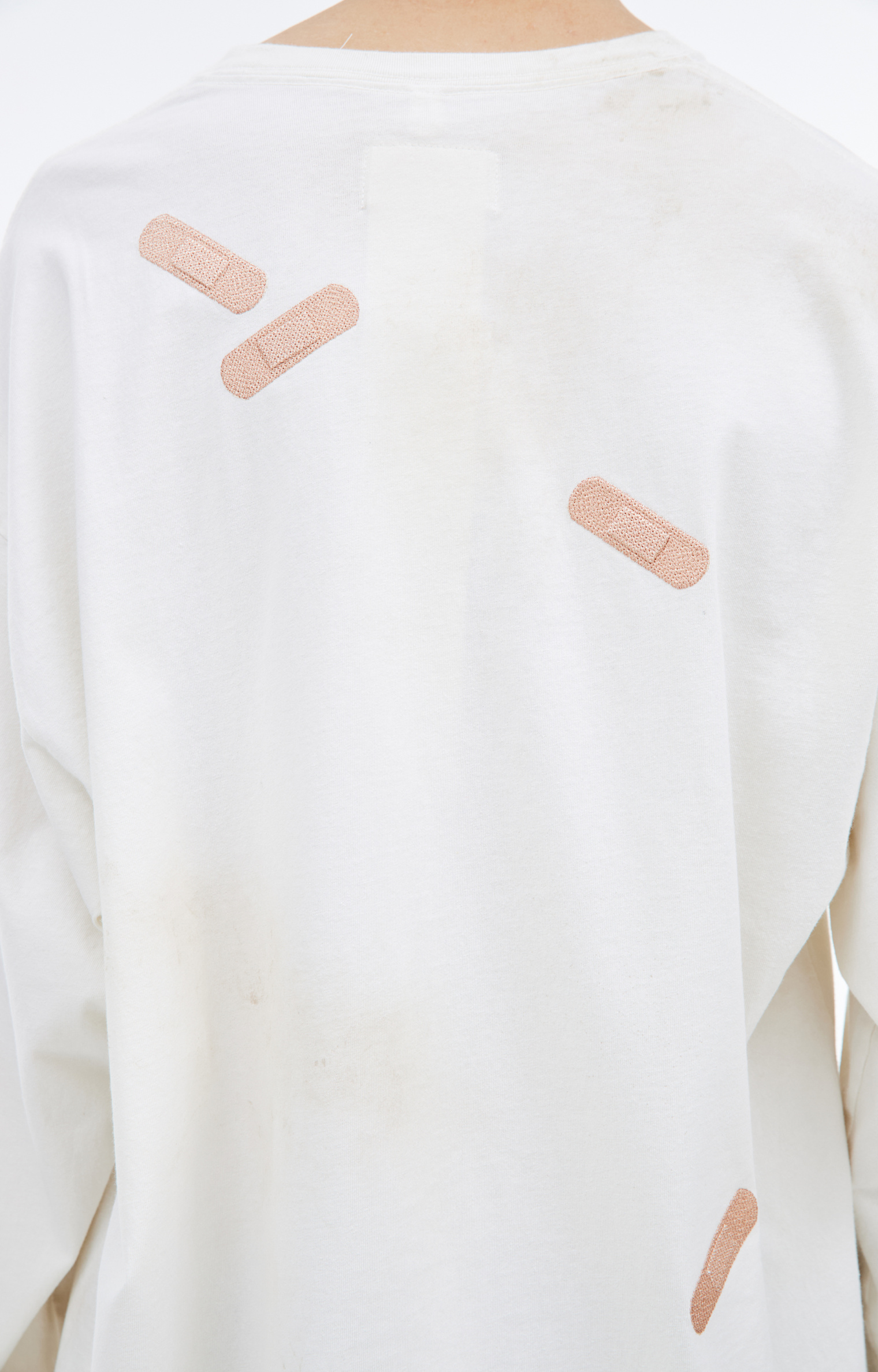 Doublet White monoprint longsleeves