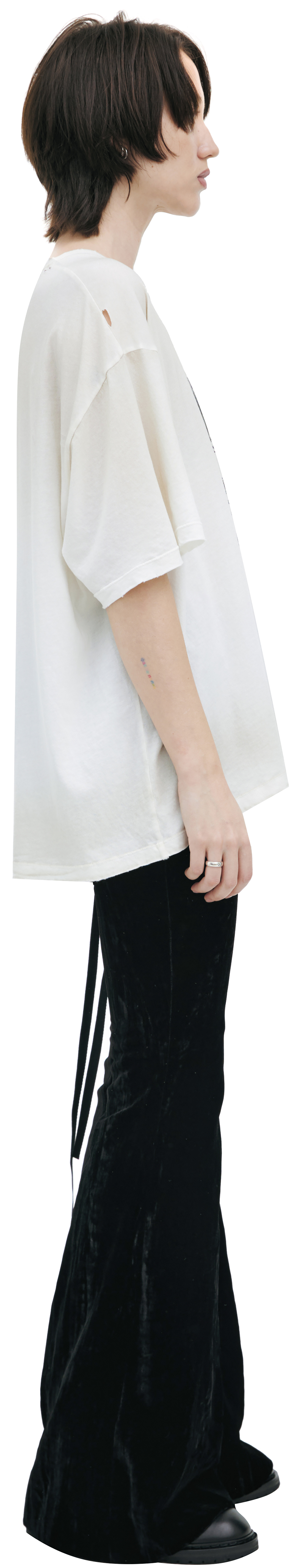 Ann Demeulemeester Cotton т-shirt with a round neckline