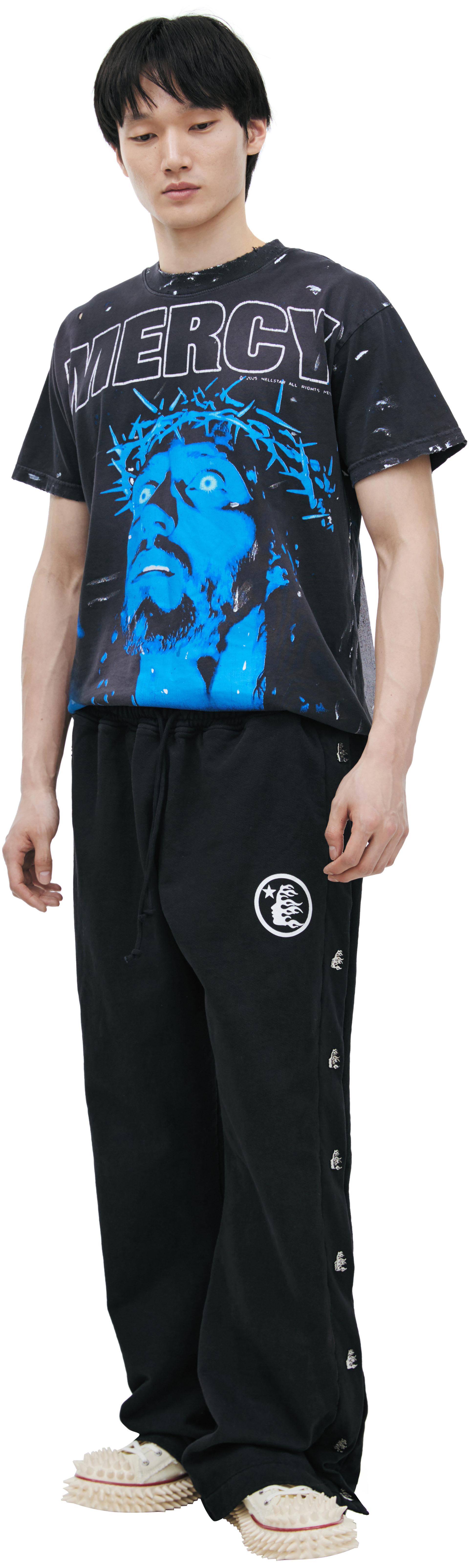 Hellstar Straight trousers with logos