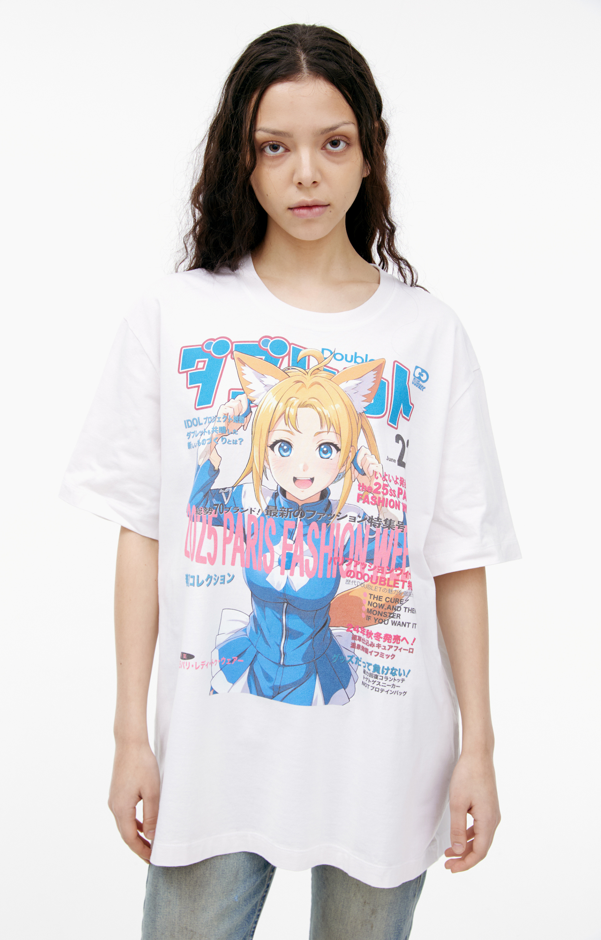 Doublet White print T-shirt