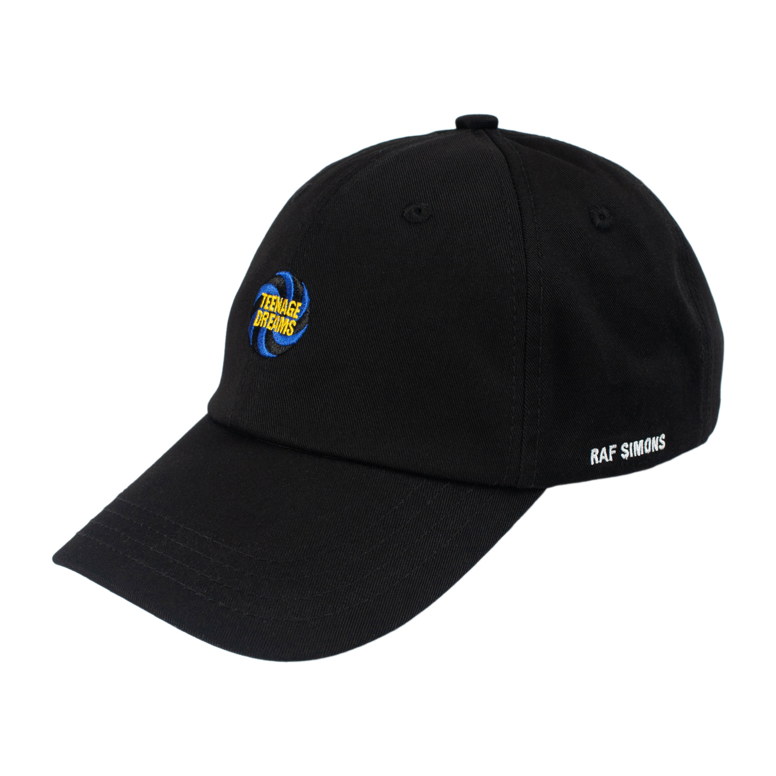 Raf Simons Black Embroidered Teenage Dreams Cap