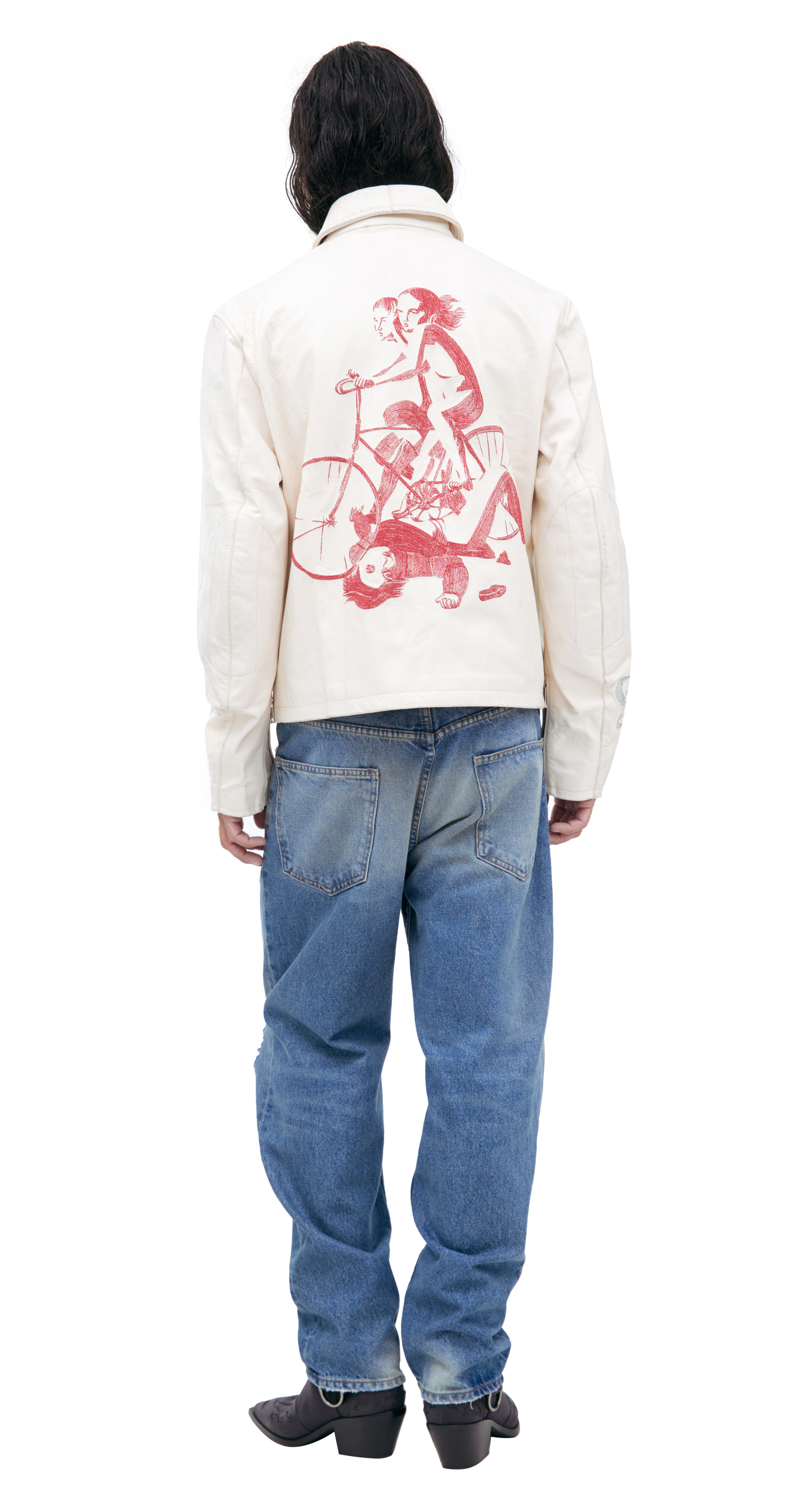 Enfants Riches Déprimés Hieroglyphic leather jacket