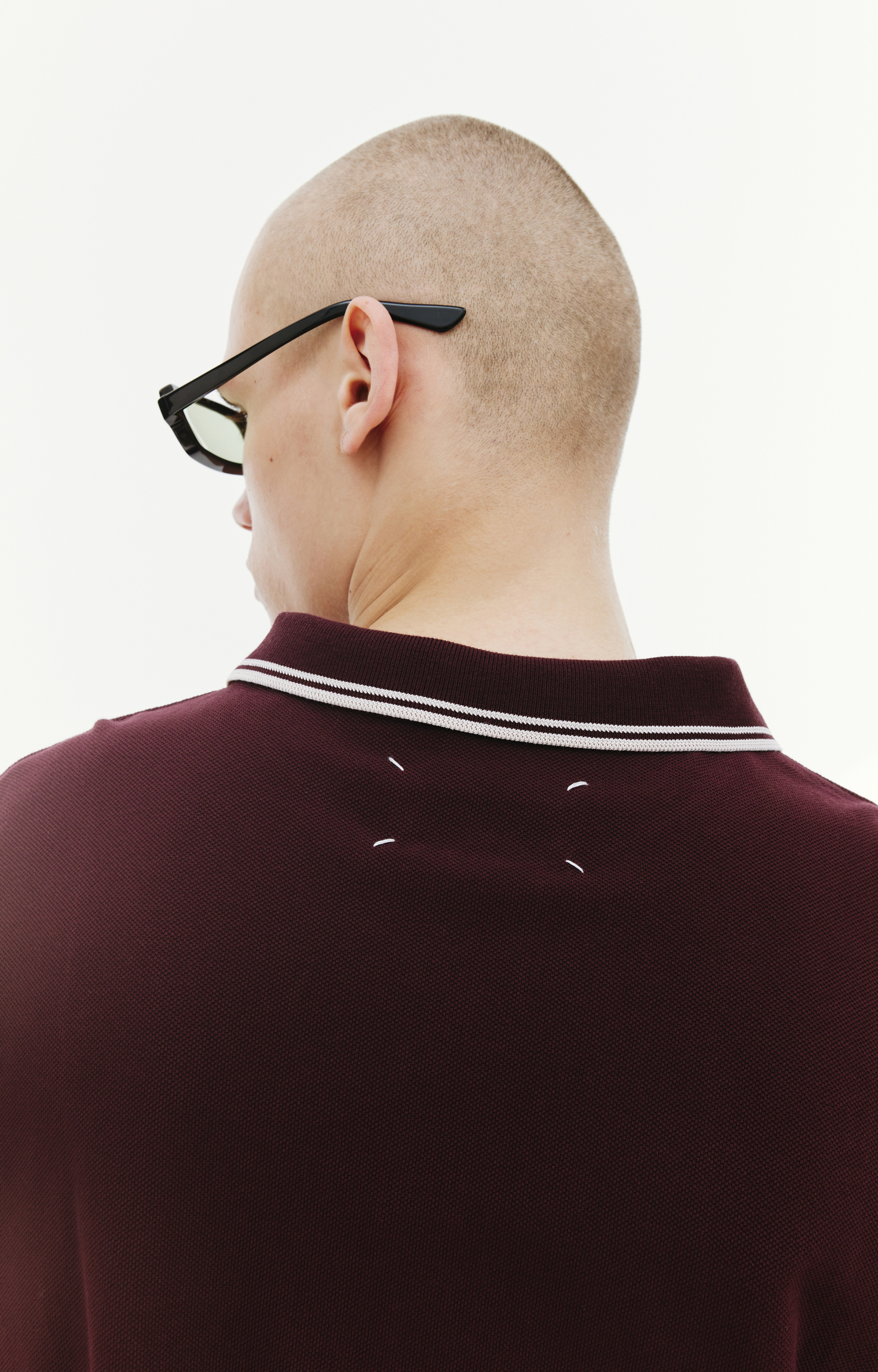 Maison Margiela Embroidered logo polo