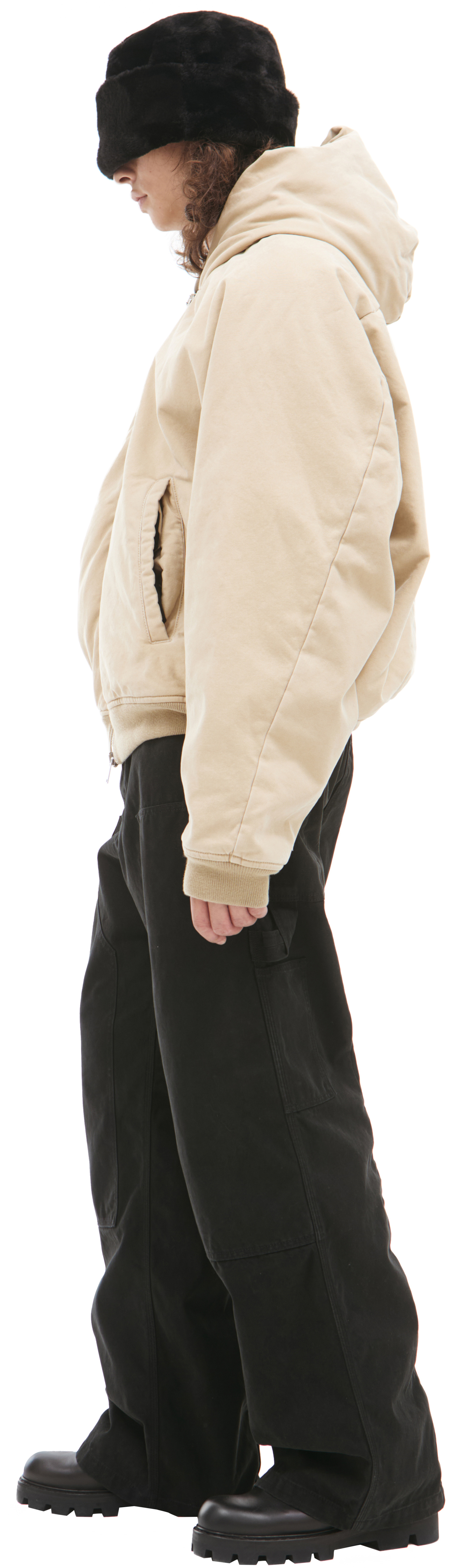 B1ARCHIVE Beige hoodie with zipper