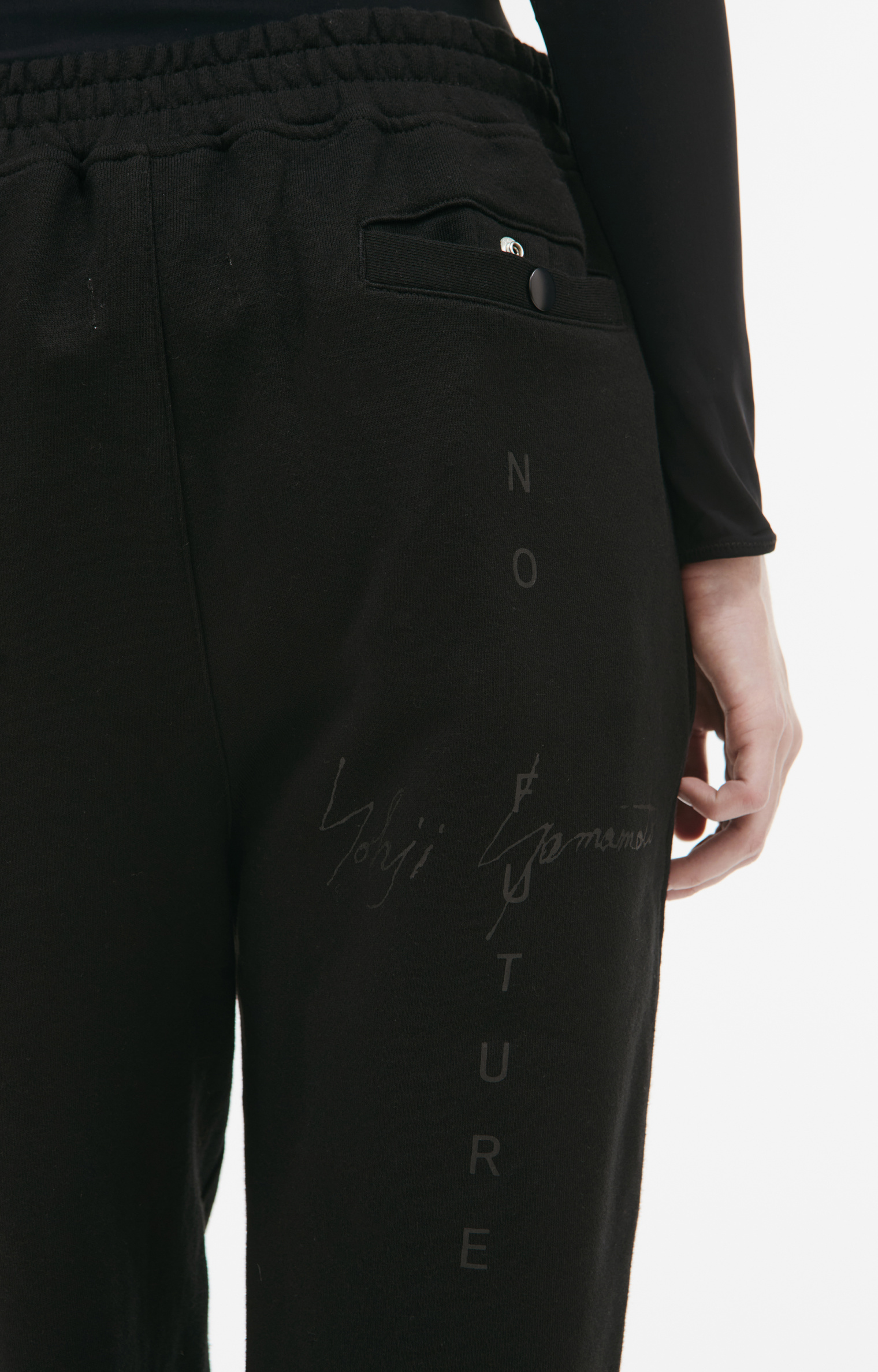 Yohji Yamamoto Black trousers with patch