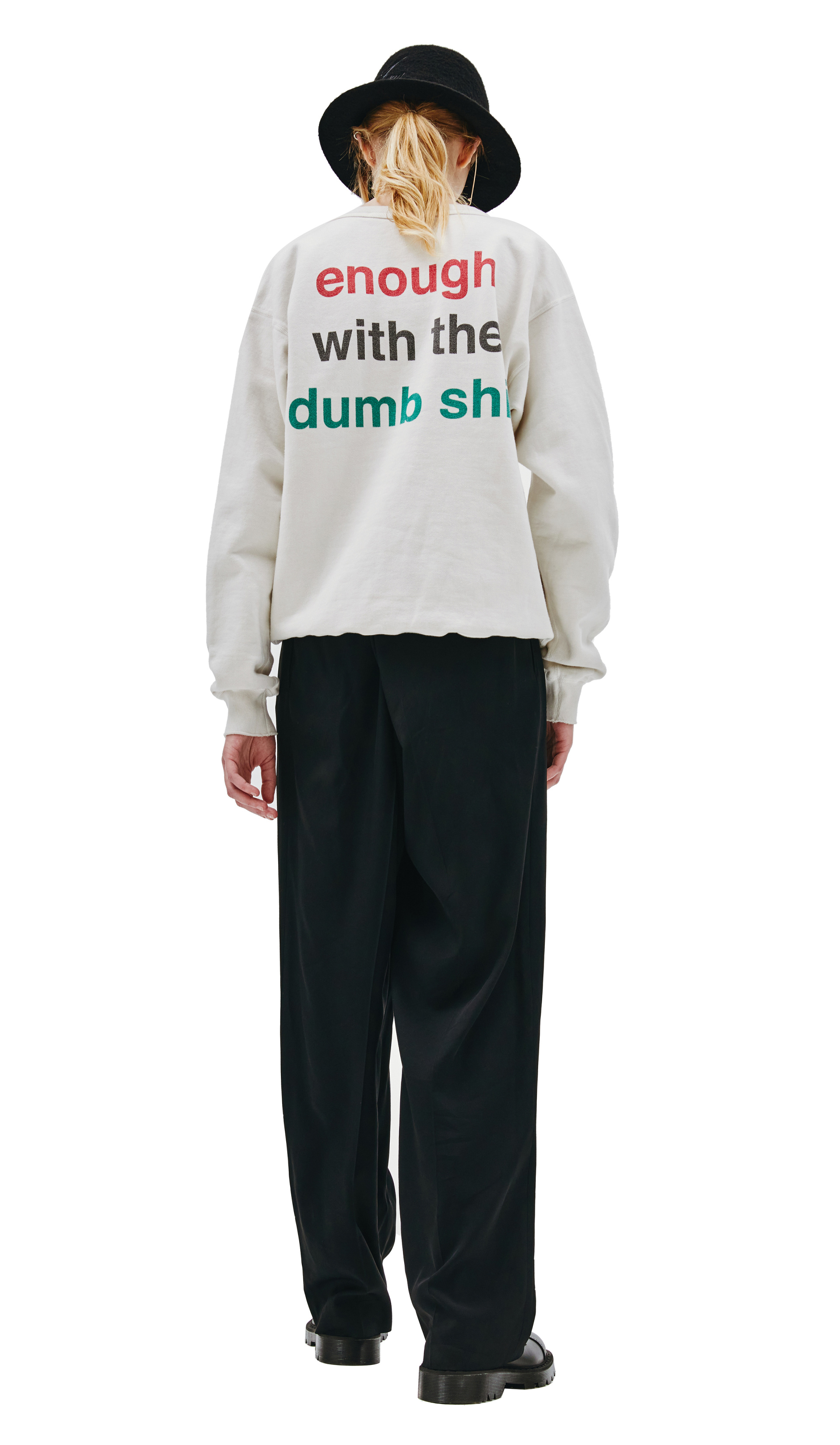 Saint Michael Read a book white sweatshirt