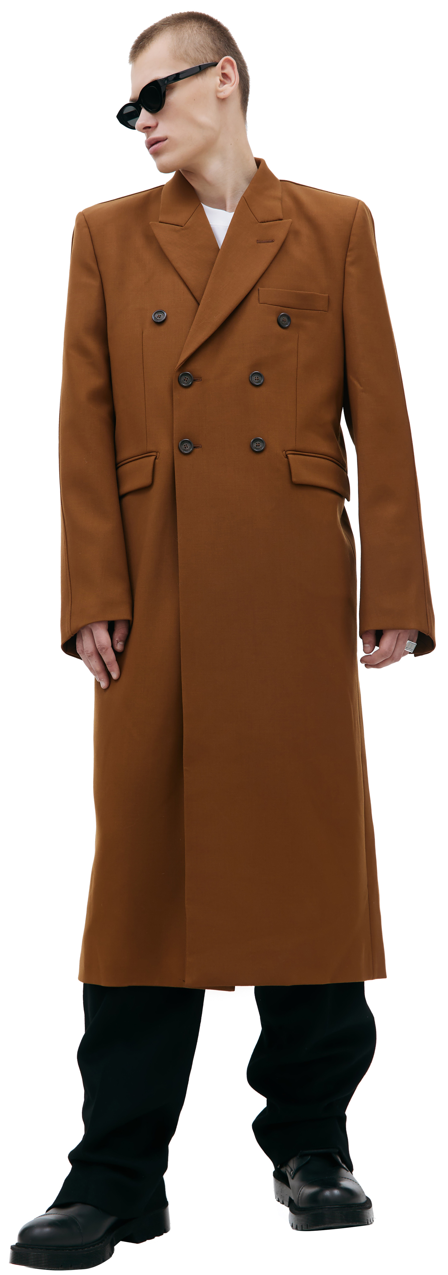 VTMNTS Brown wool coat