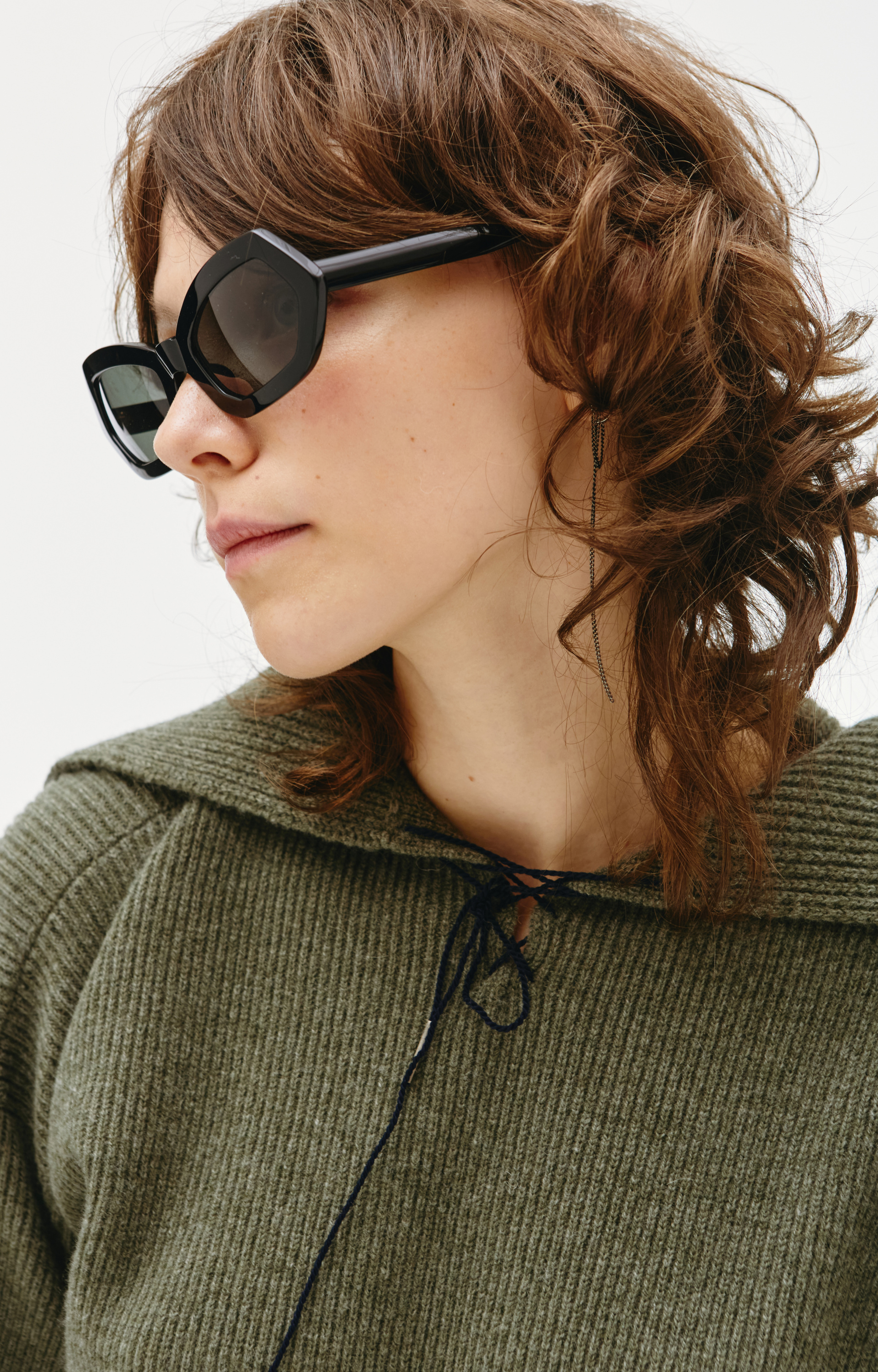 Maison Margiela Green wool sailor sweater