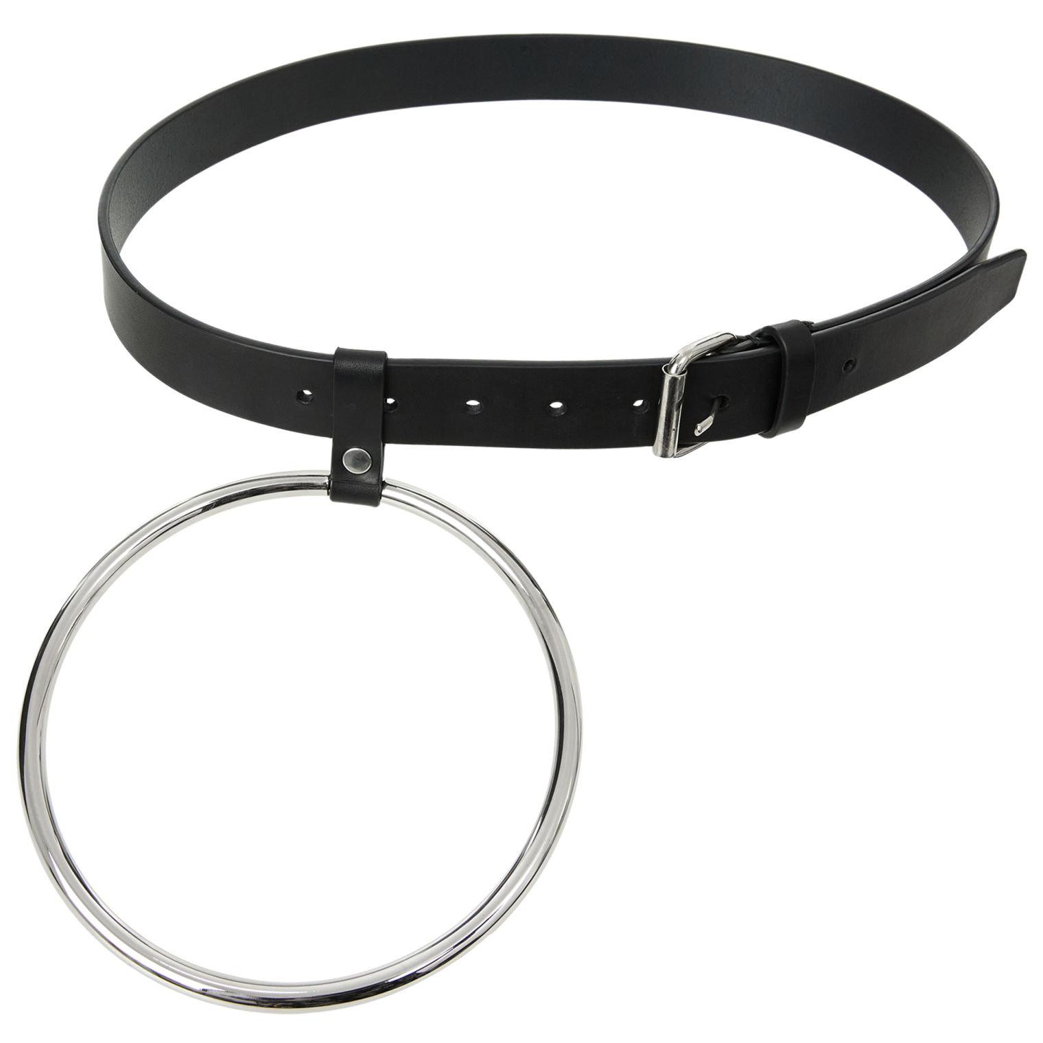 VETEMENTS Leather belt with metal ring