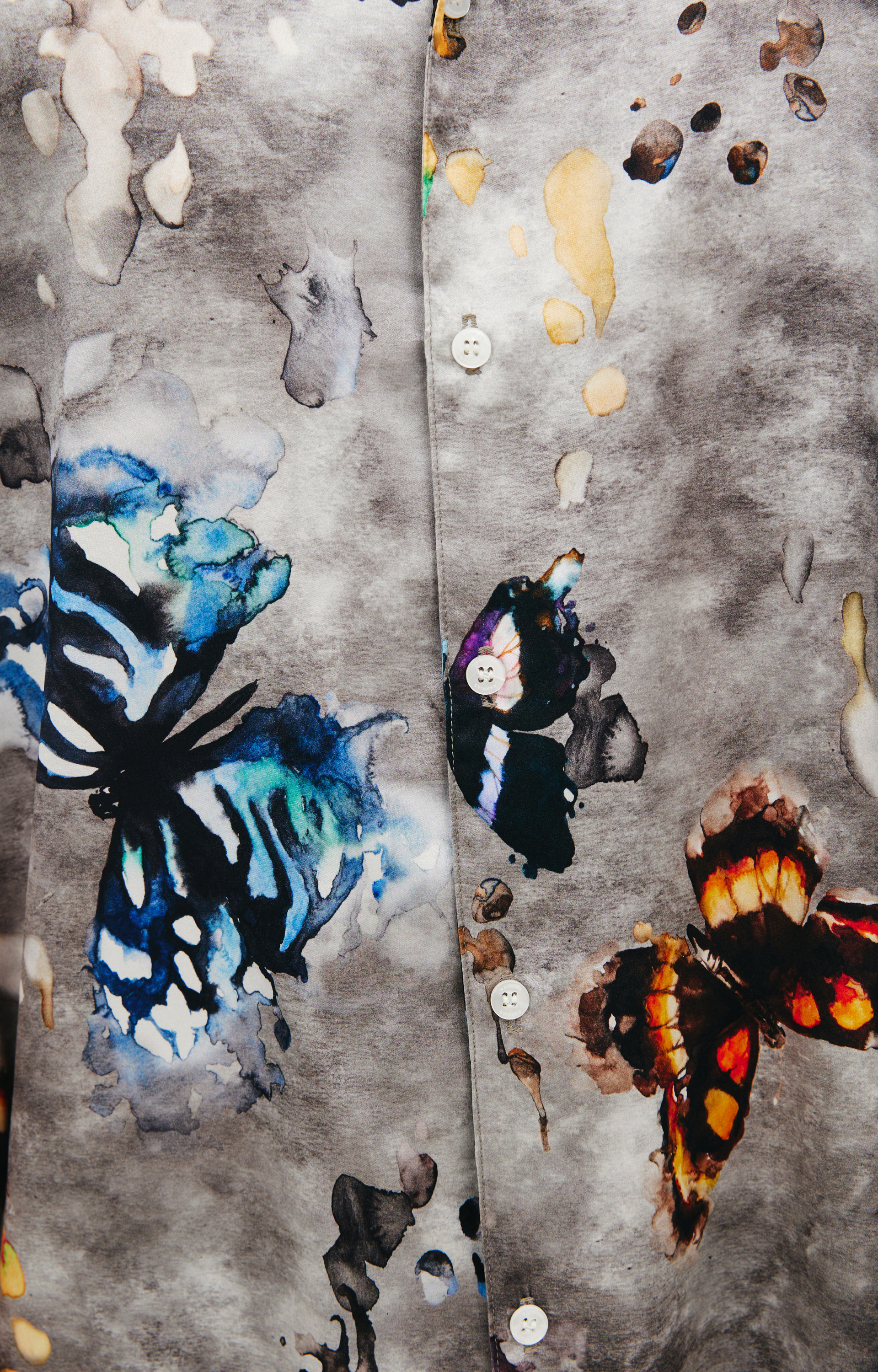 Nahmias Silk butterfly shirt