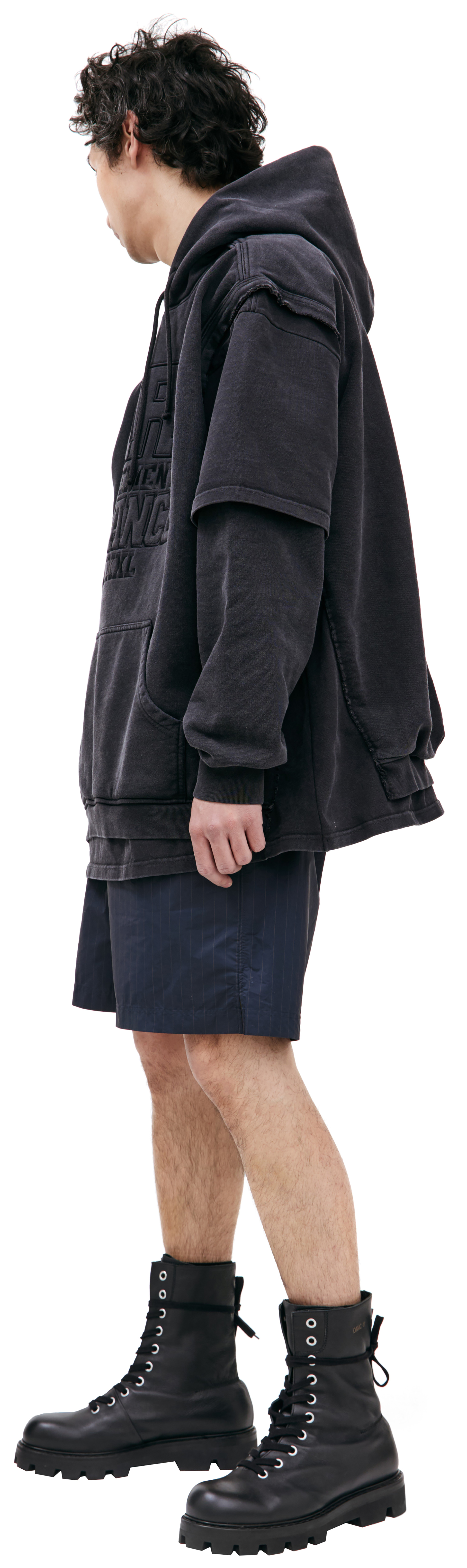 VETEMENTS \'PARIS XXXL\' layered hoodie