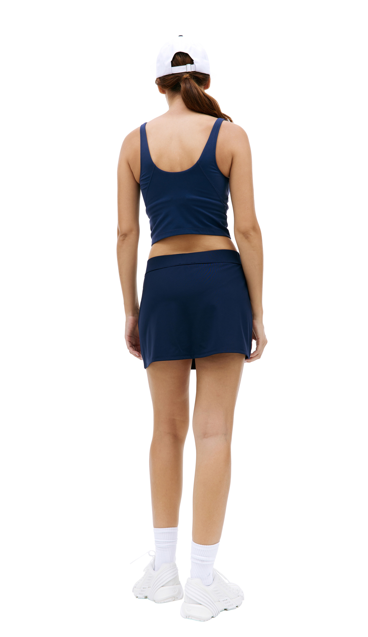 SPORTY & RICH Теннисная юбка мини с логотипом