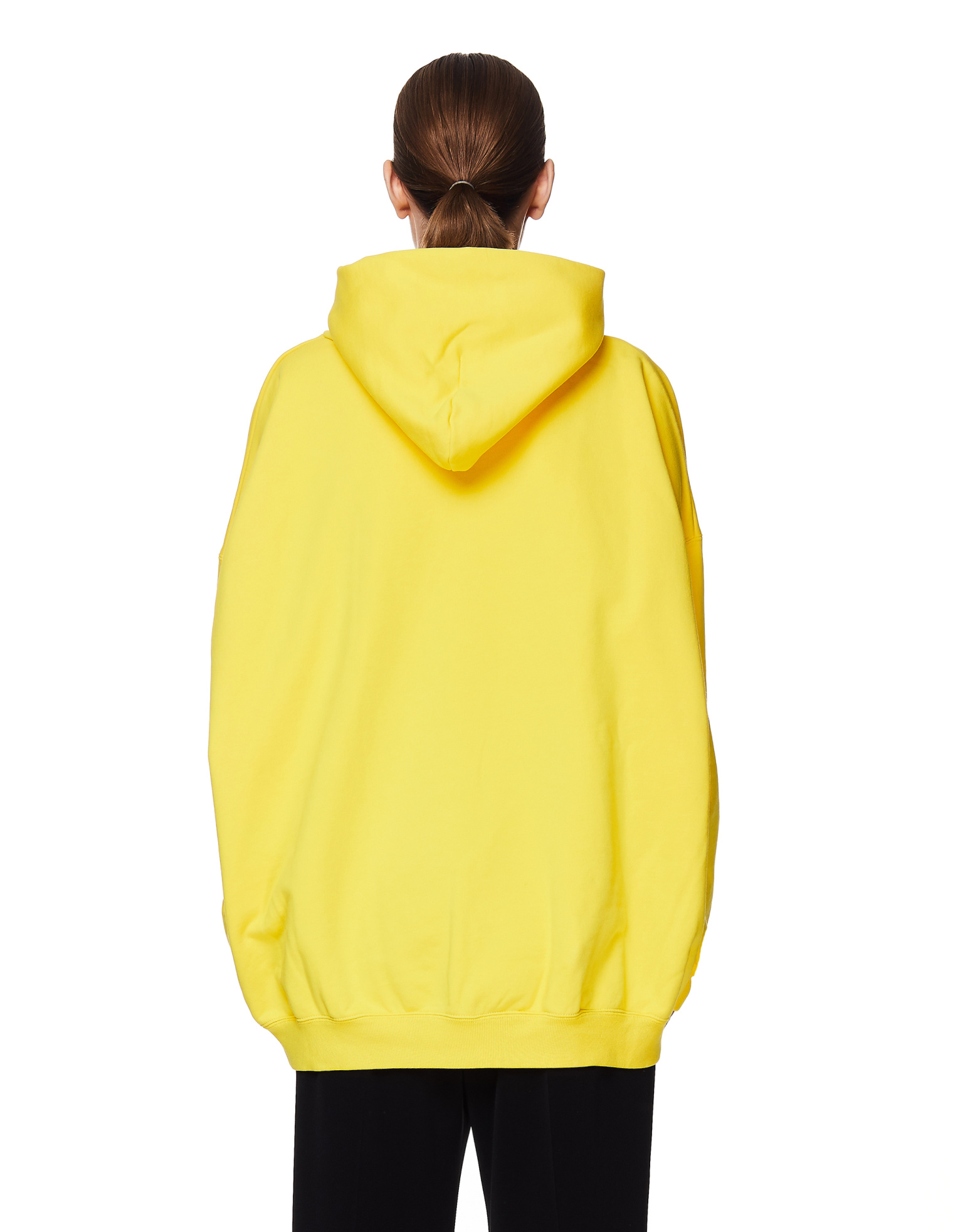 Balenciaga Yellow Cotton X Rated Hoodie