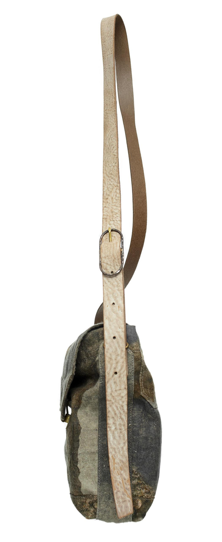 Ziggy Chen Khaki bag with print