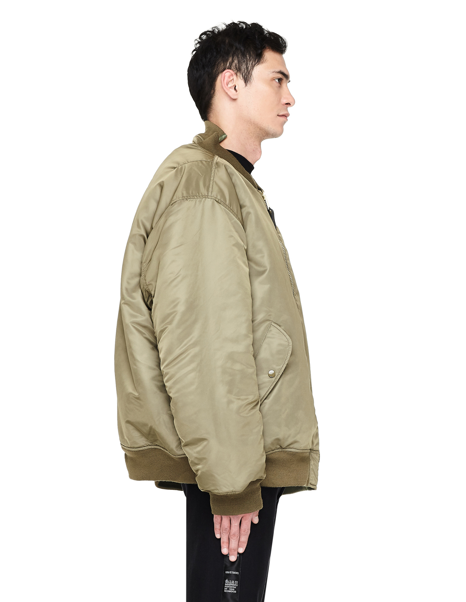 VETEMENTS Alpha Industries Khaki Bomber Jacket