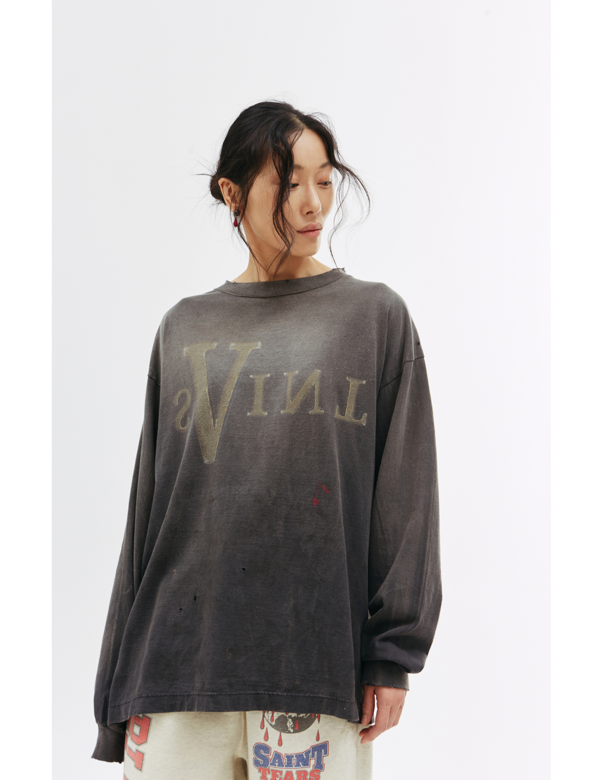 Saint Michael Saint Michael x VLONE printed long sleeve t-shirt