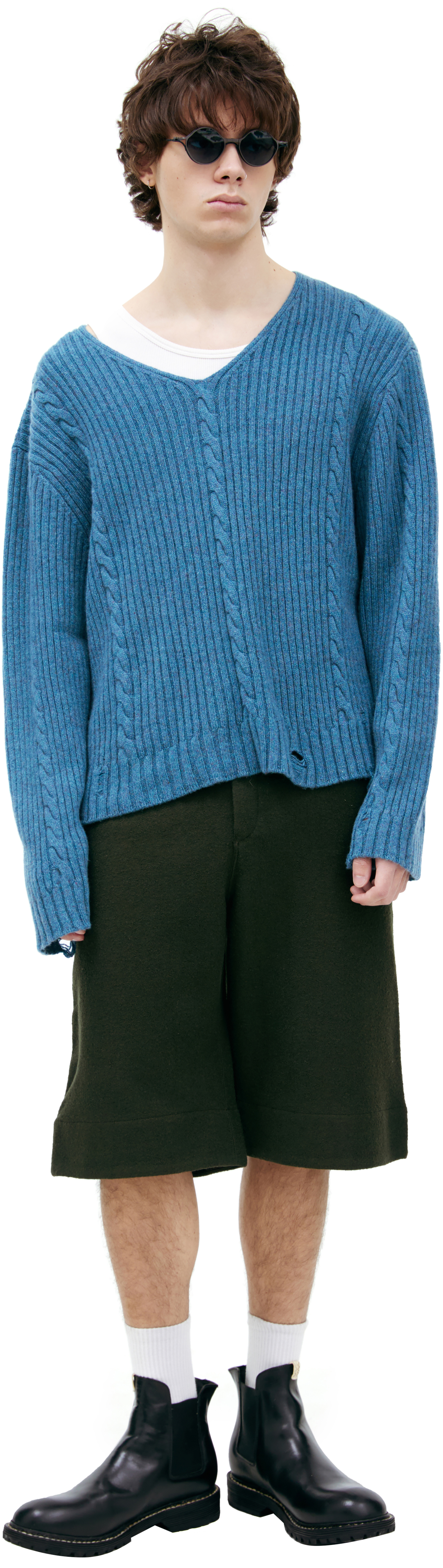 Enfants Riches Déprimés Cashmere V-NECK SWEATER