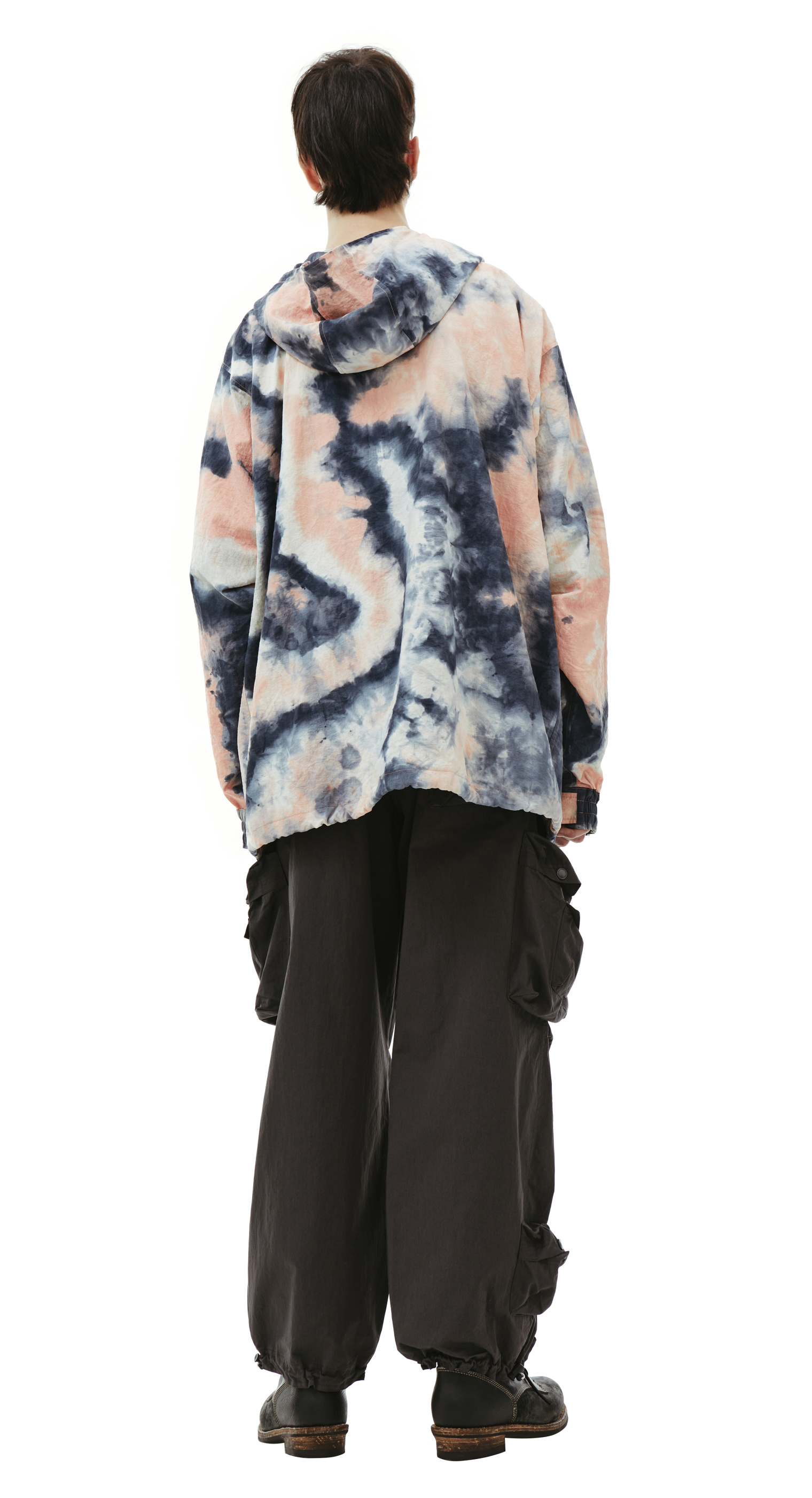 Children of the discordance Tie-dye nylon anorak