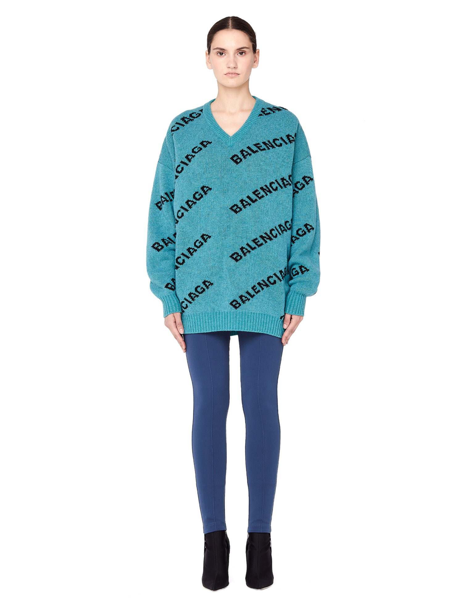 Balenciaga Голубые брюки со штрипками