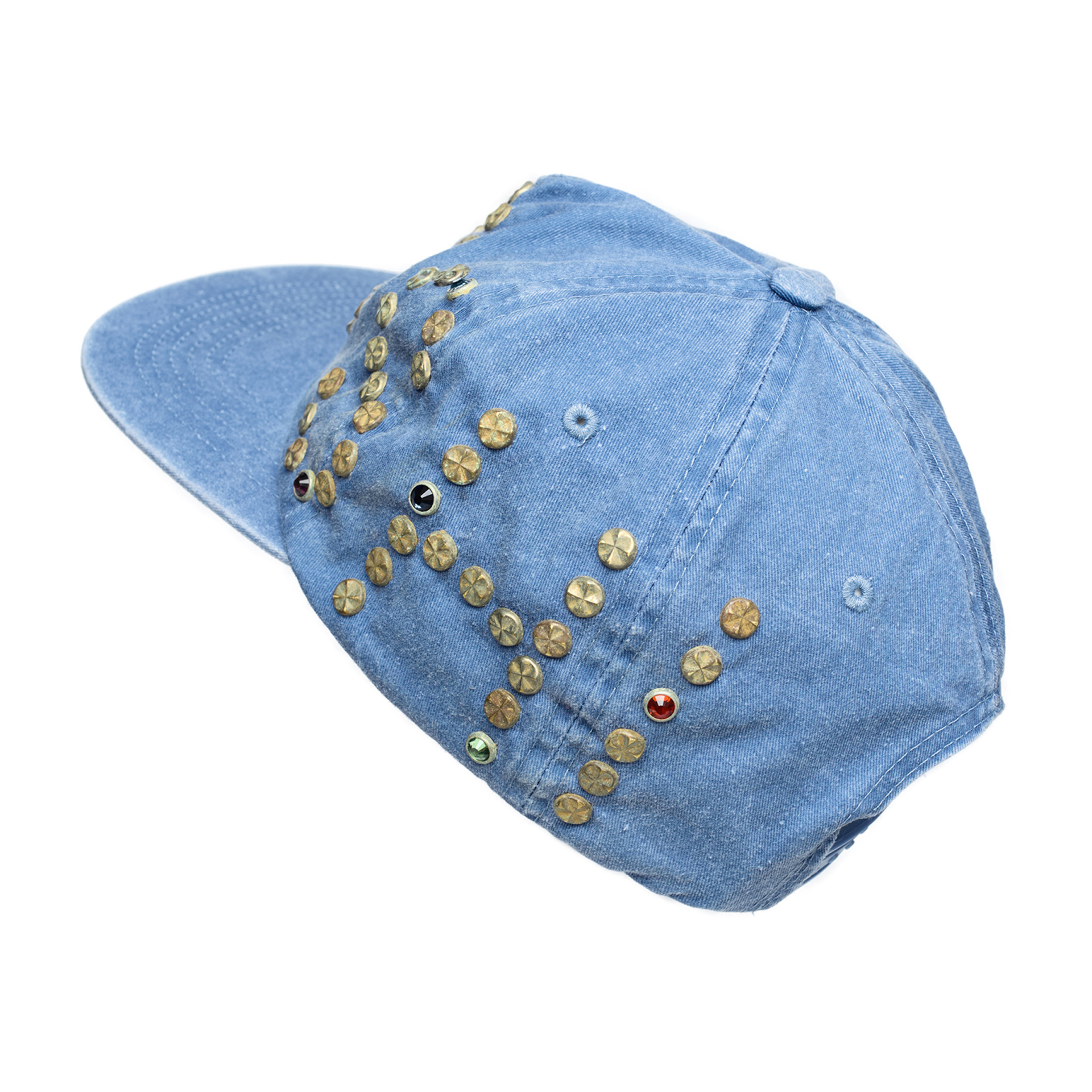 Satoshi Nakamoto Blue cap with rivets