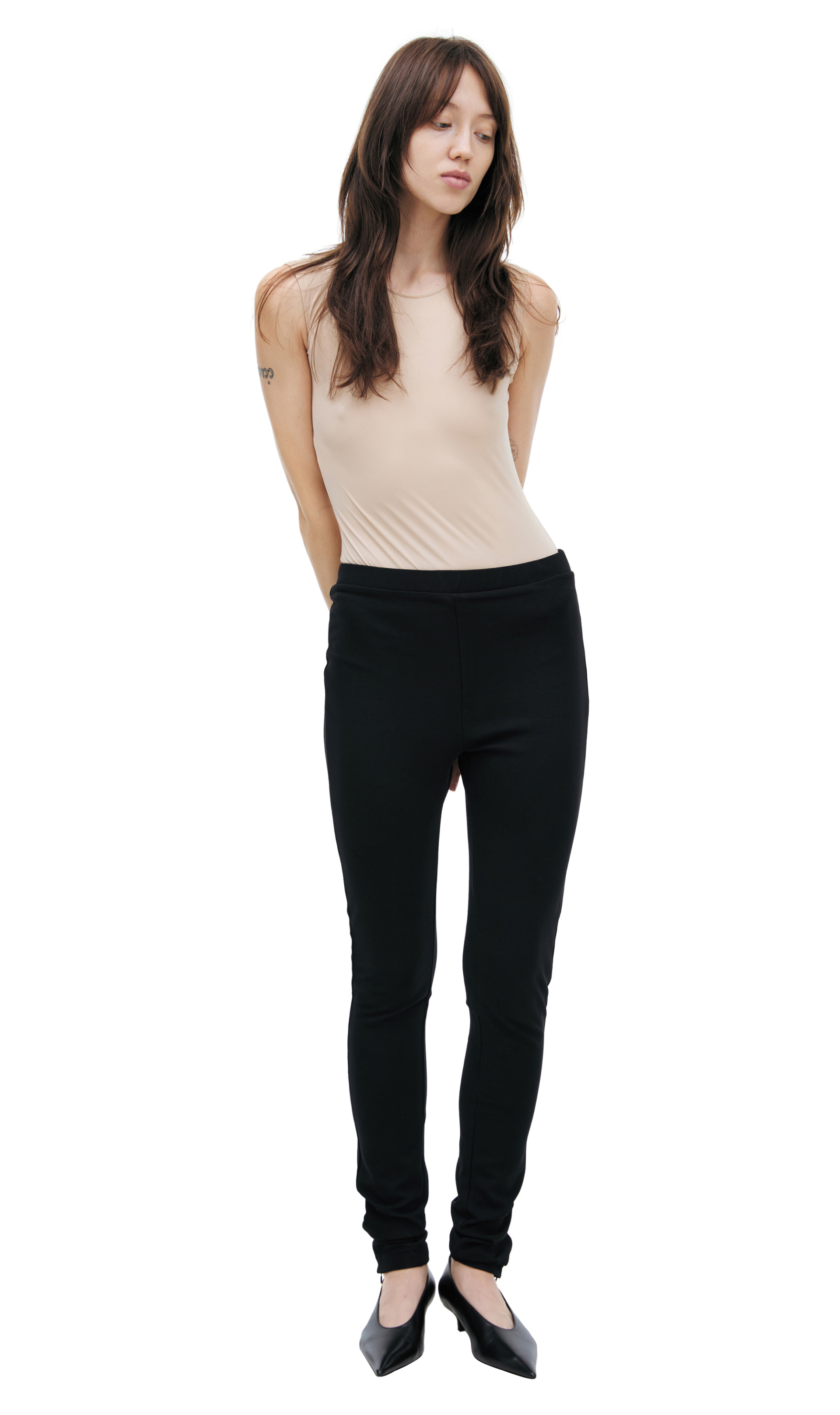TOTEME Black zipper leggings