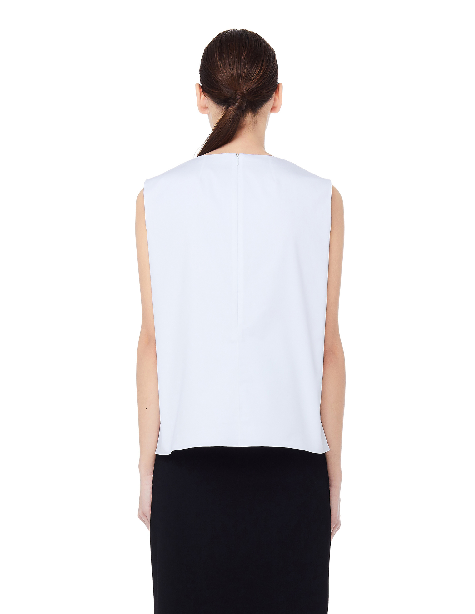 The Row White Cotton Shelly Top