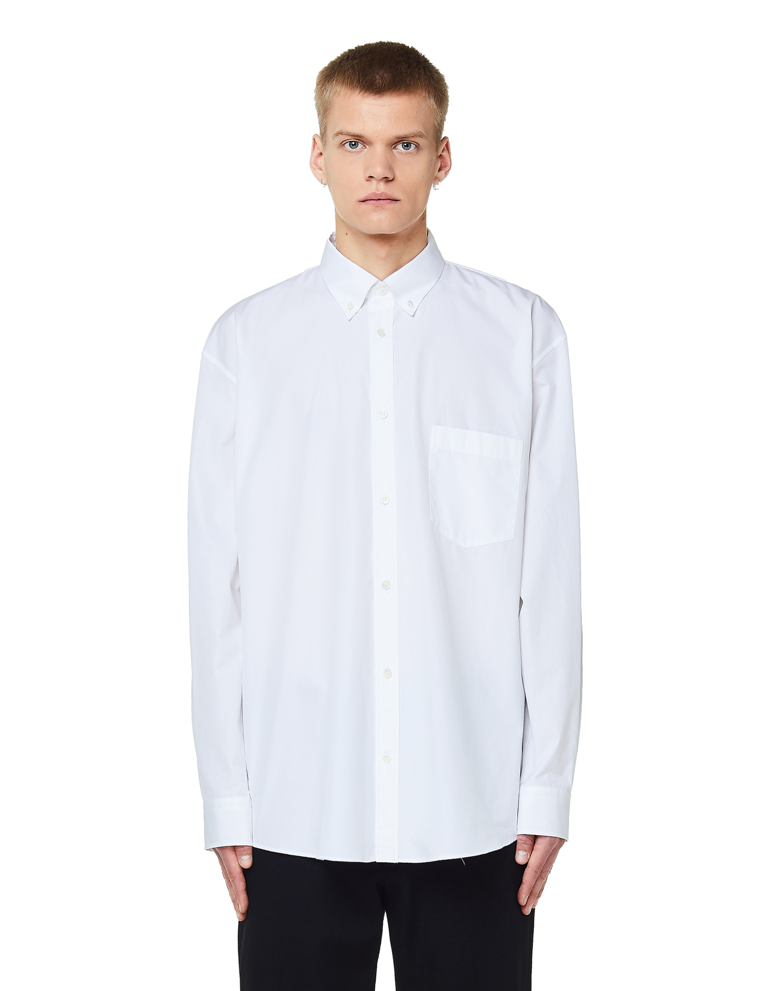 Balenciaga White Printed Shirt