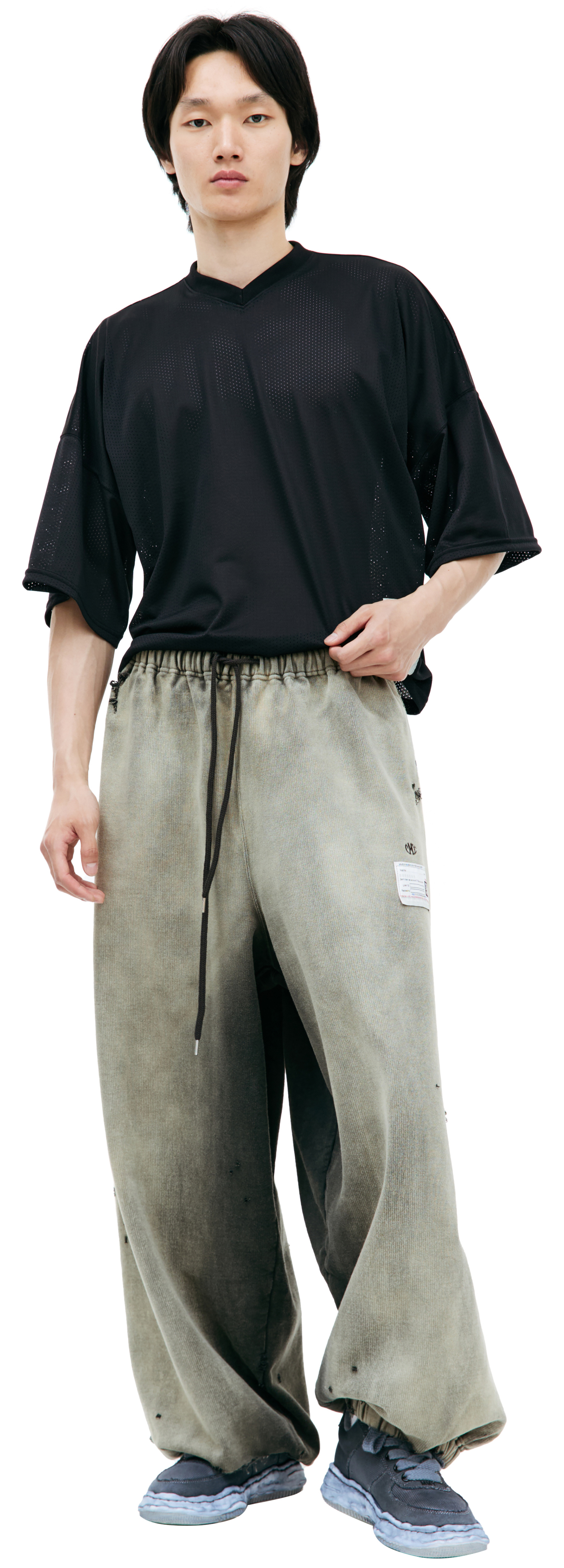 Maison Mihara Yasuhiro Faded cotton sweatpants