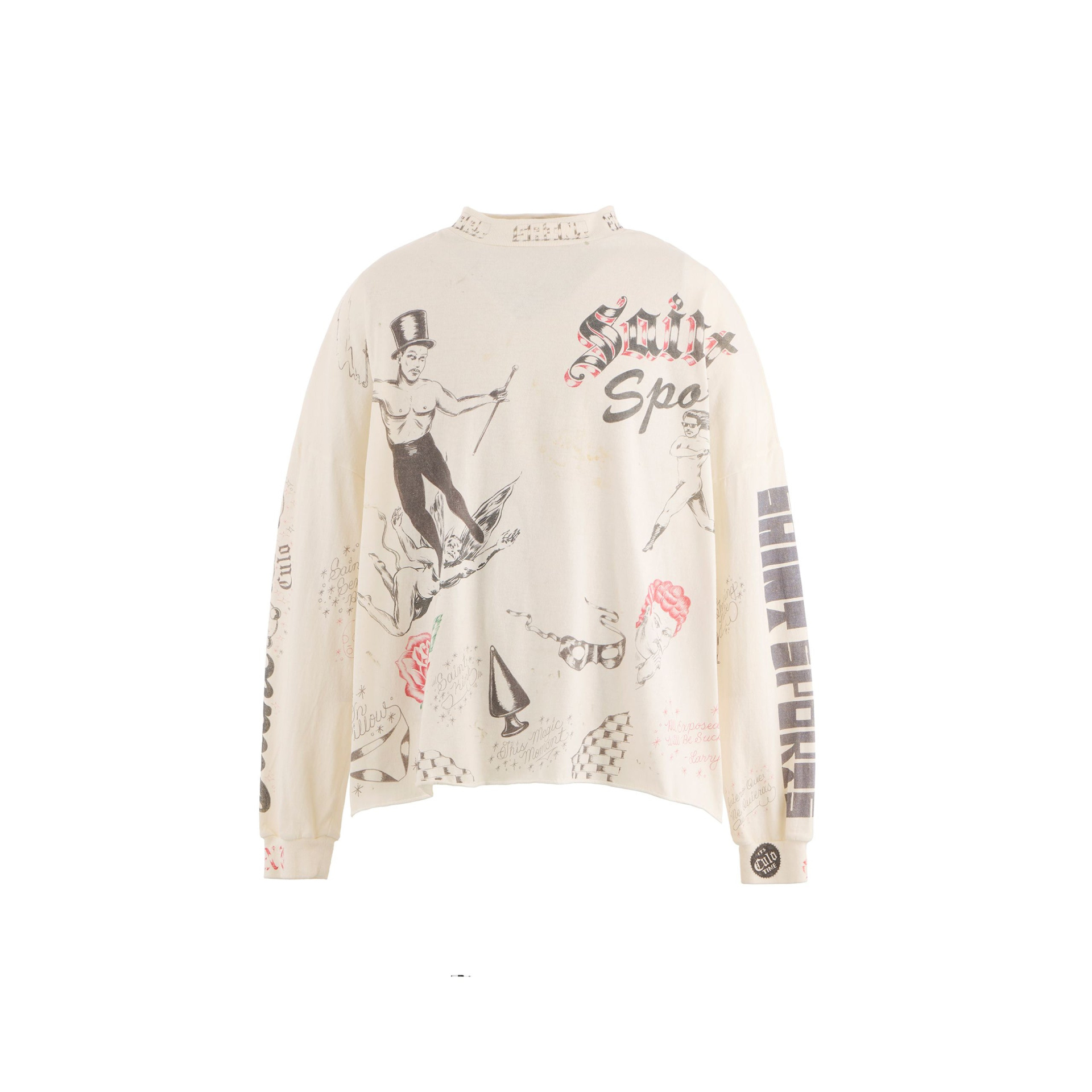 Saint Mxxxxxx x Alexis Ross Drawing Long Sleeve Tee