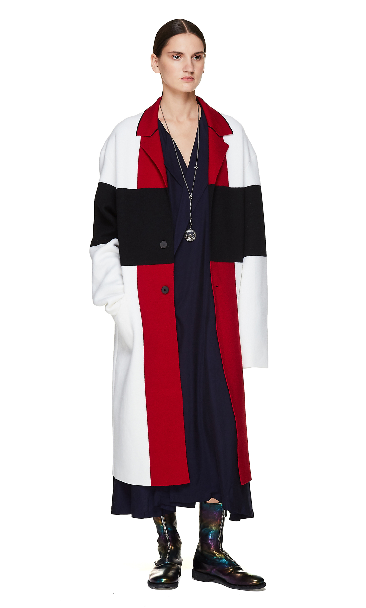 Haider Ackermann Multicolor Wool Knitted Coat