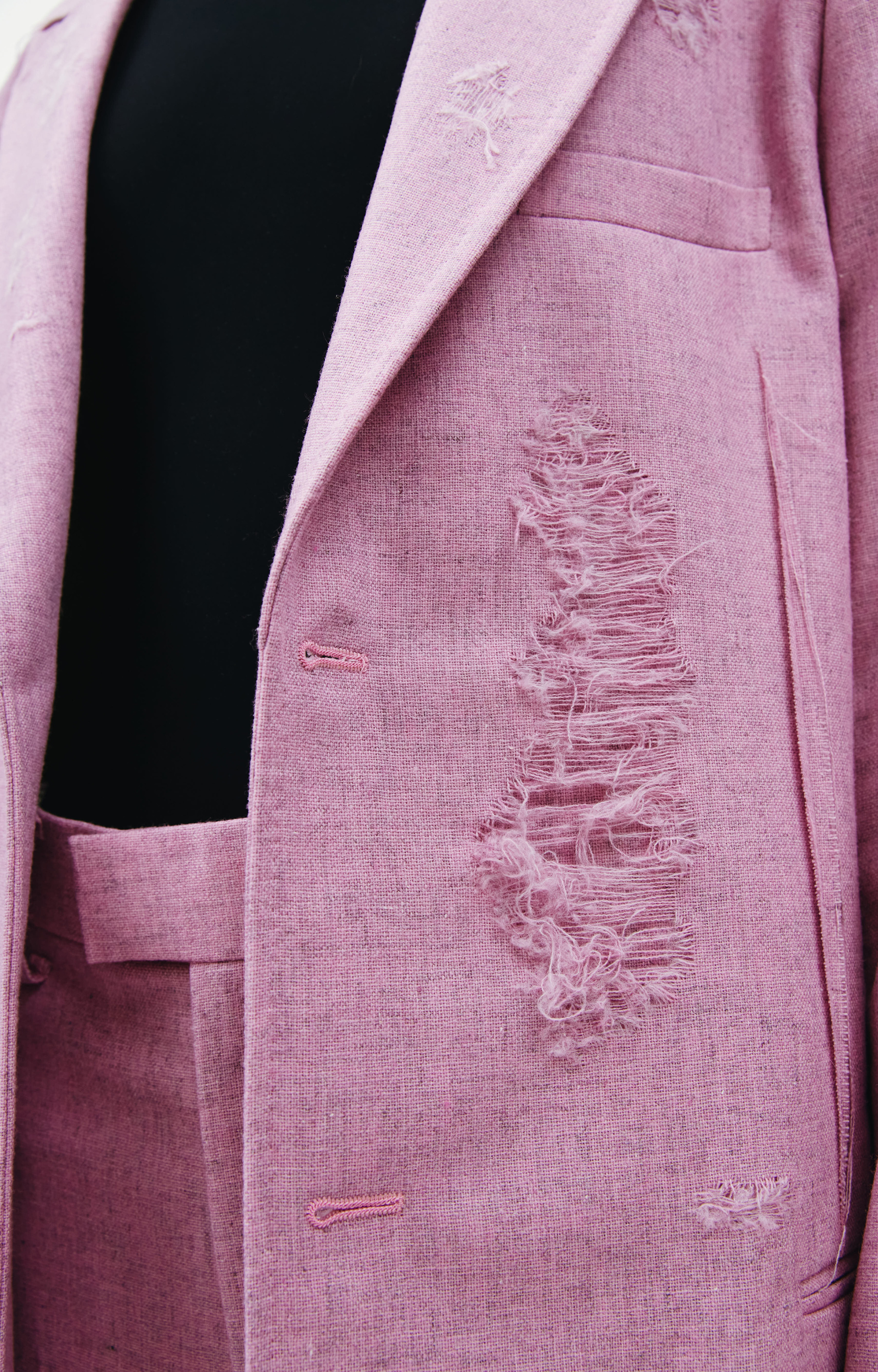 Doublet Recycle wool damaged jacket