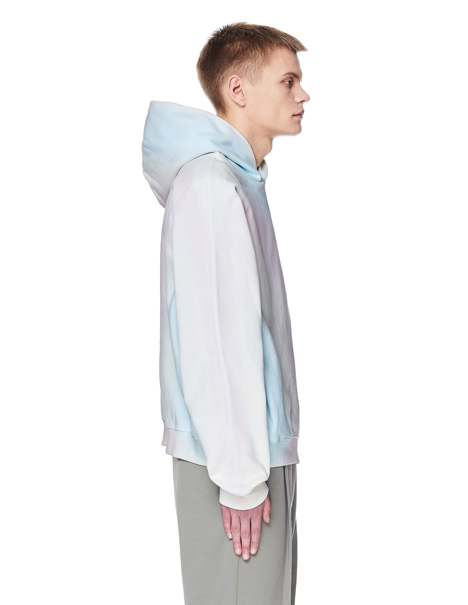 Maison Margiela Хлопковое худи с принтом Tie-Dye