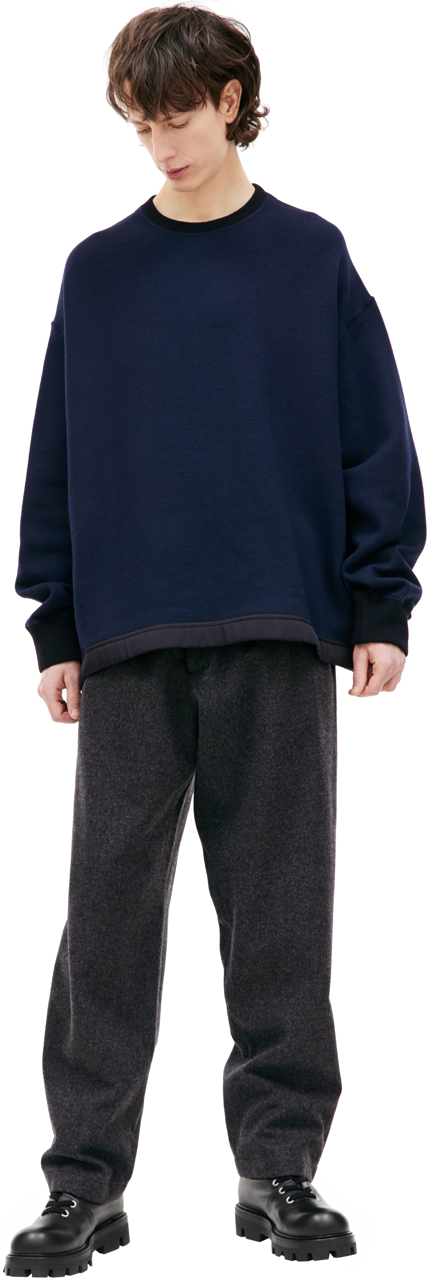 Jil Sander Combo sweatshirt with slits