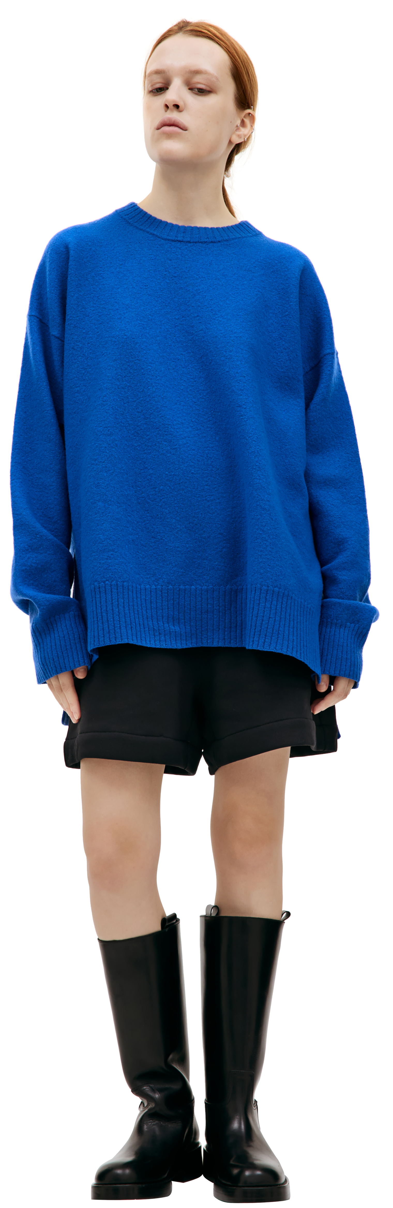 Jil Sander Blue wool sweater