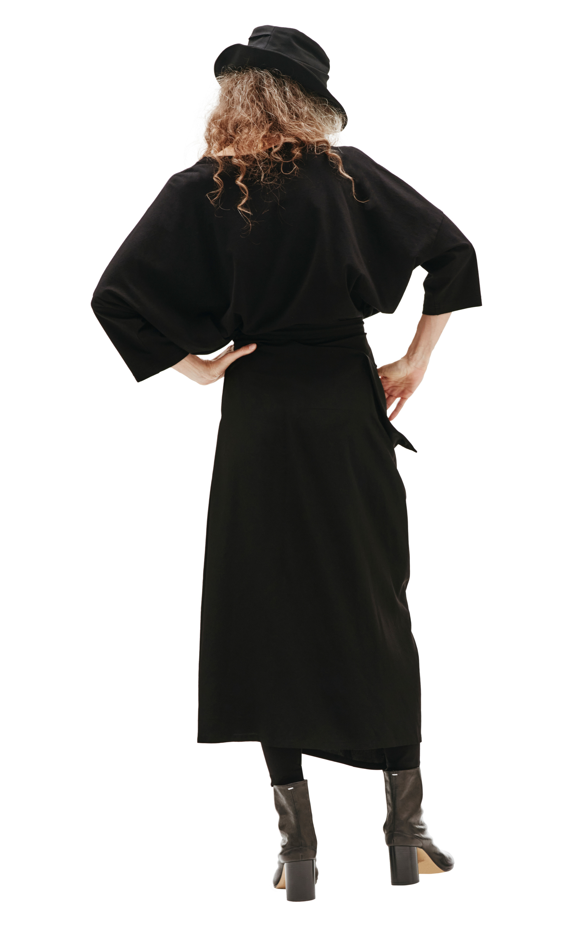 Y\'s Black asymmetrical skirt