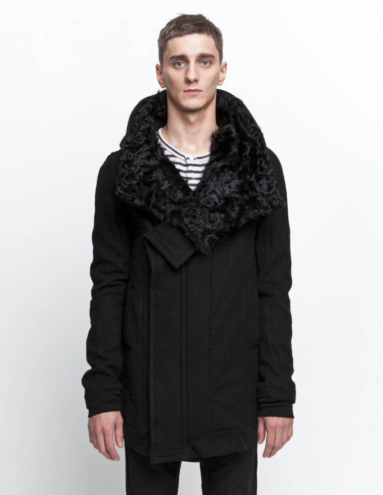 Julius Fur neck coat