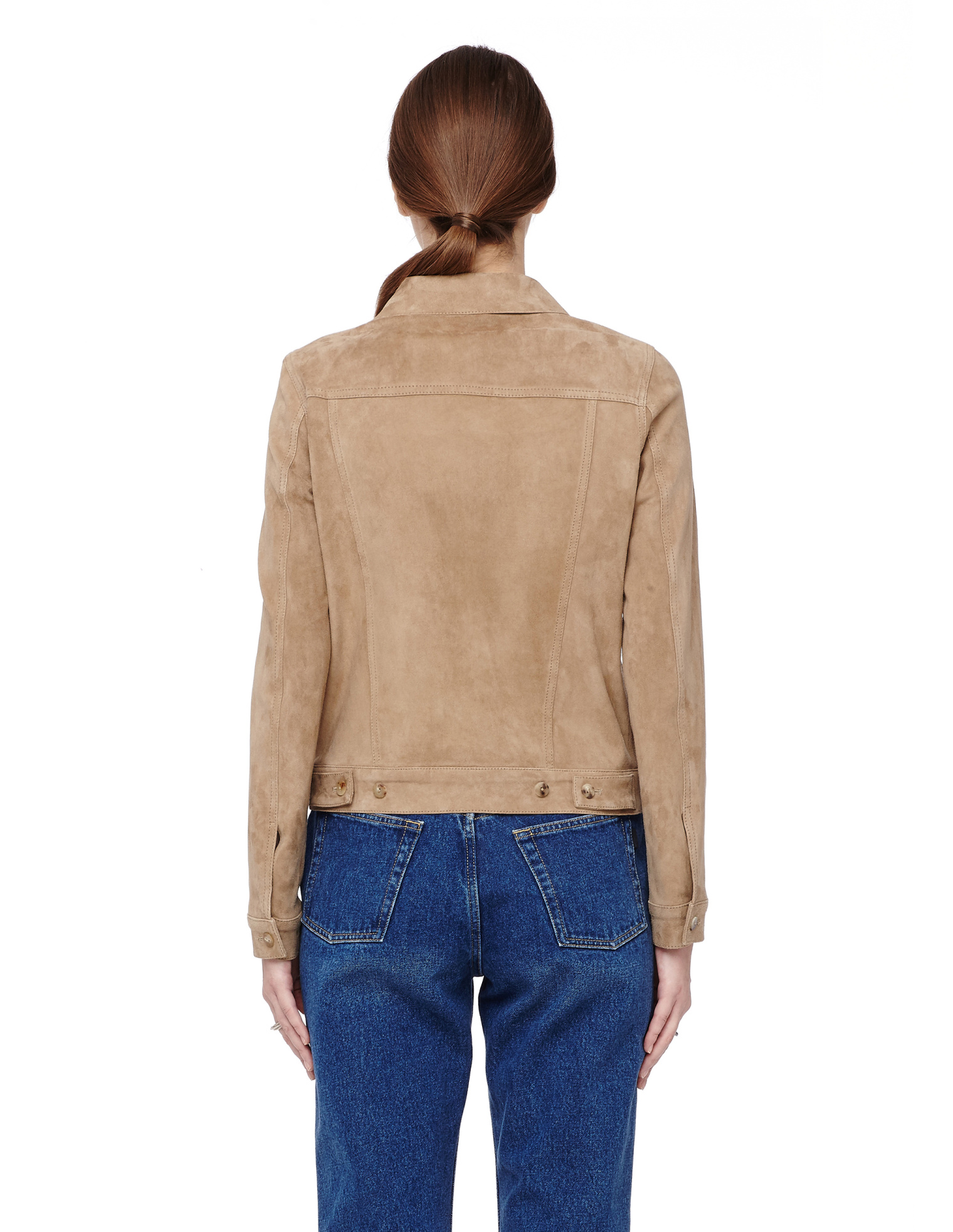 The Row Coltra suede jacket