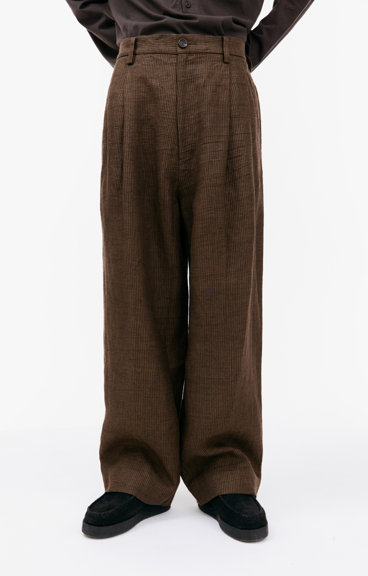 Ziggy Chen Wide leg pleated trousers