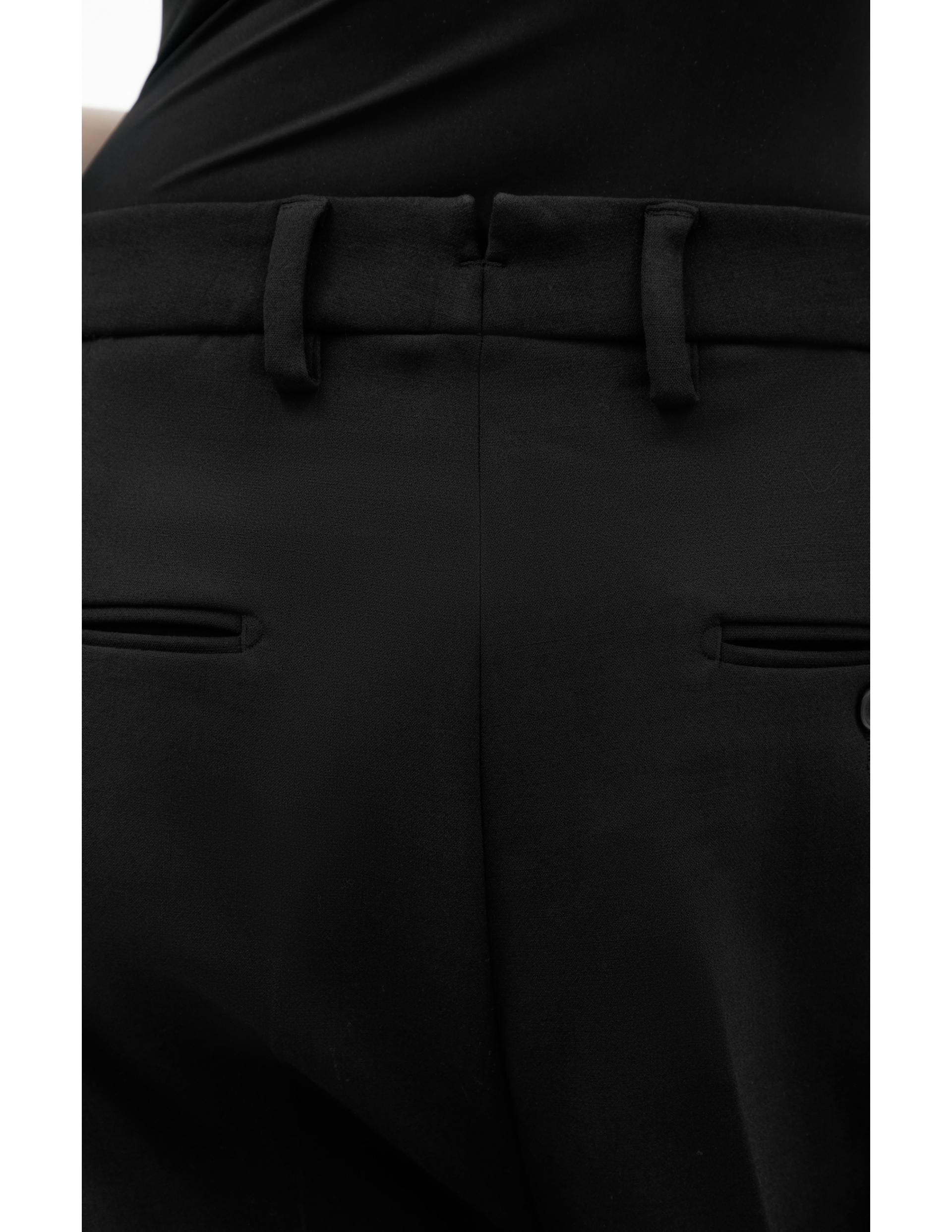 VETEMENTS Black trousers with arrows