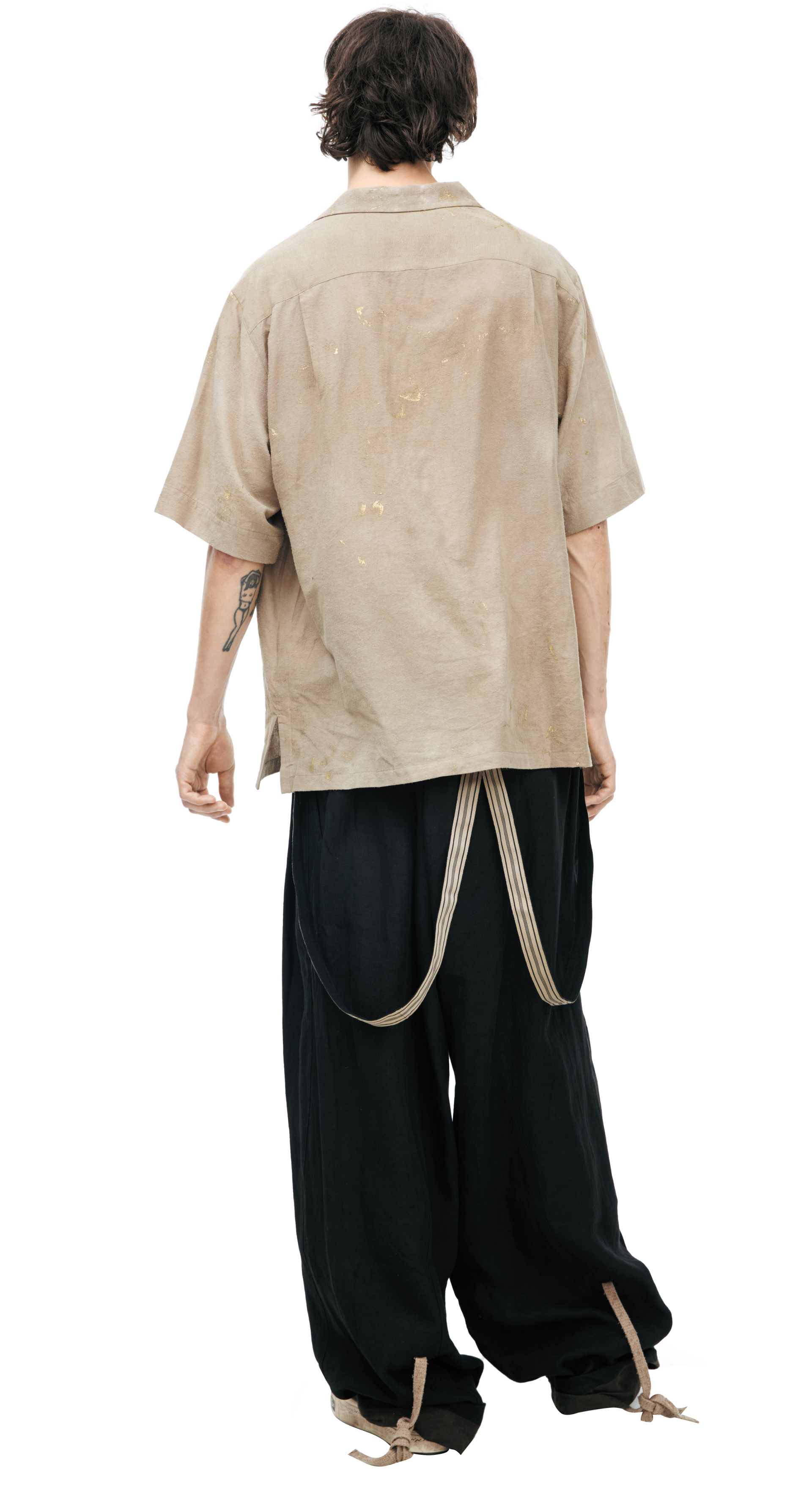 Ziggy Chen Shirt with a paint-splatter effect