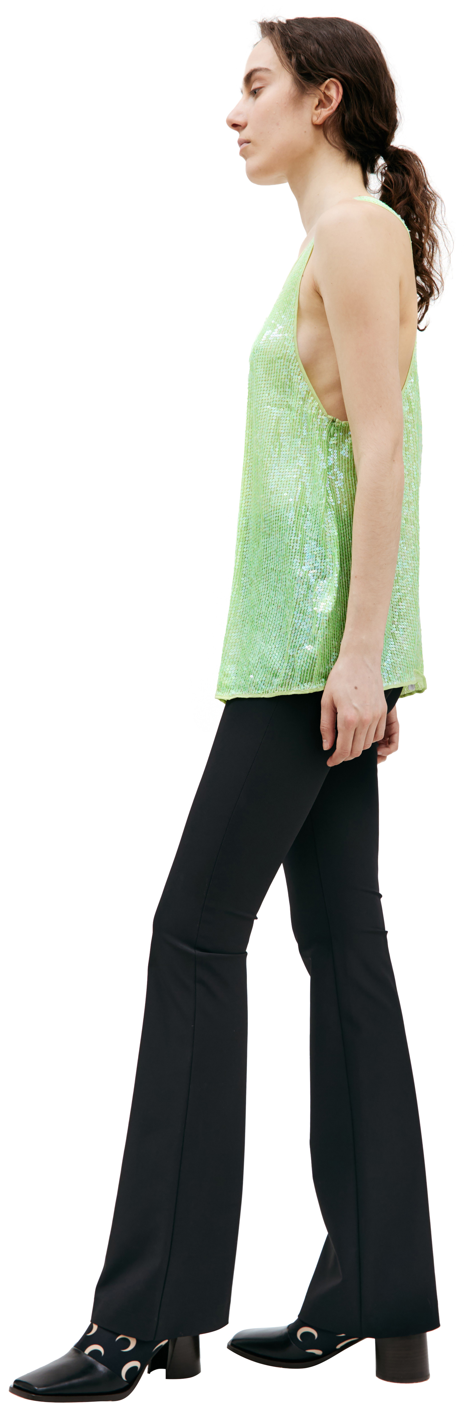 Ashish Green Sequin Embroidered Top