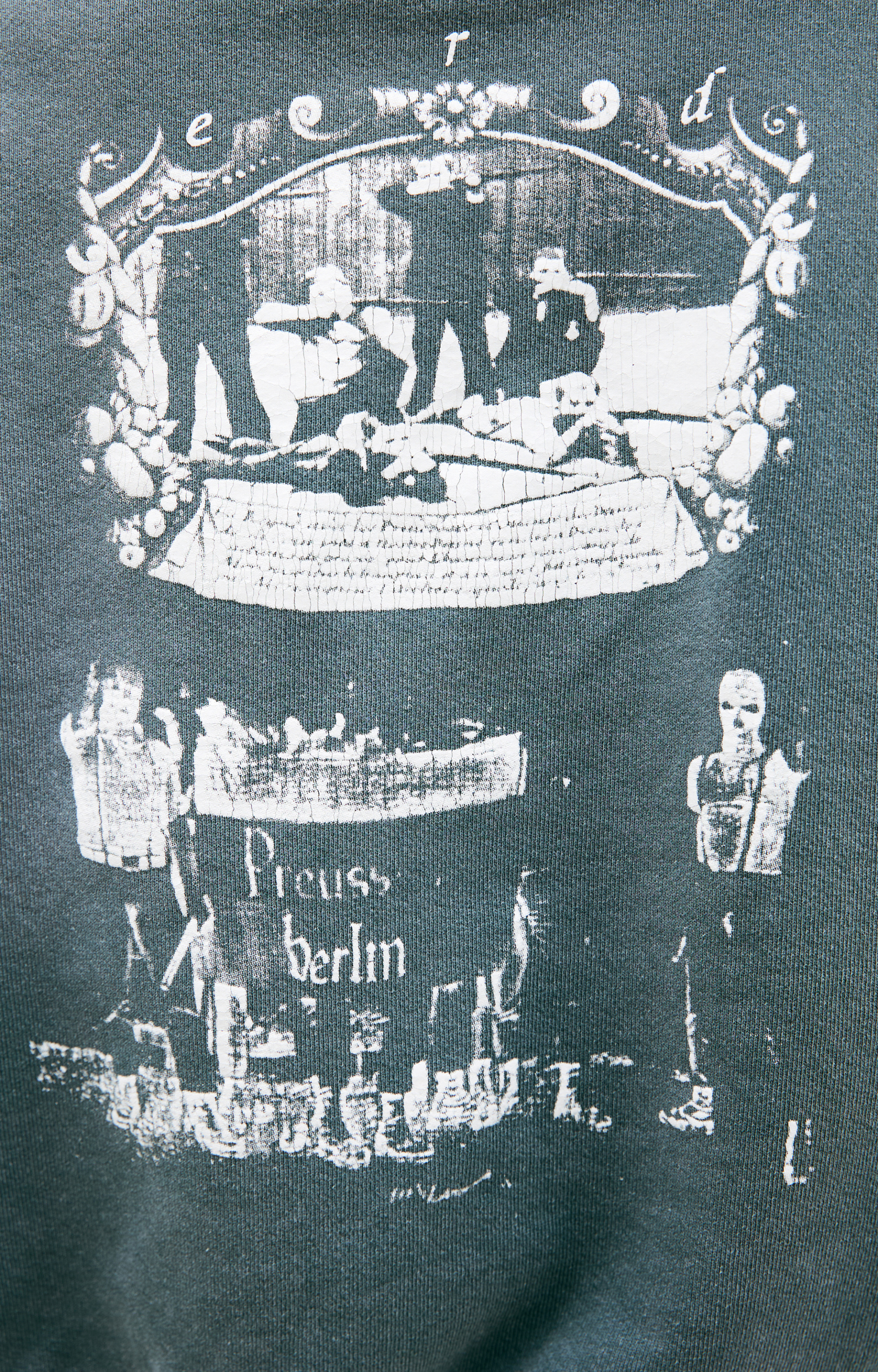 Enfants Riches Déprimés Green print hoodie