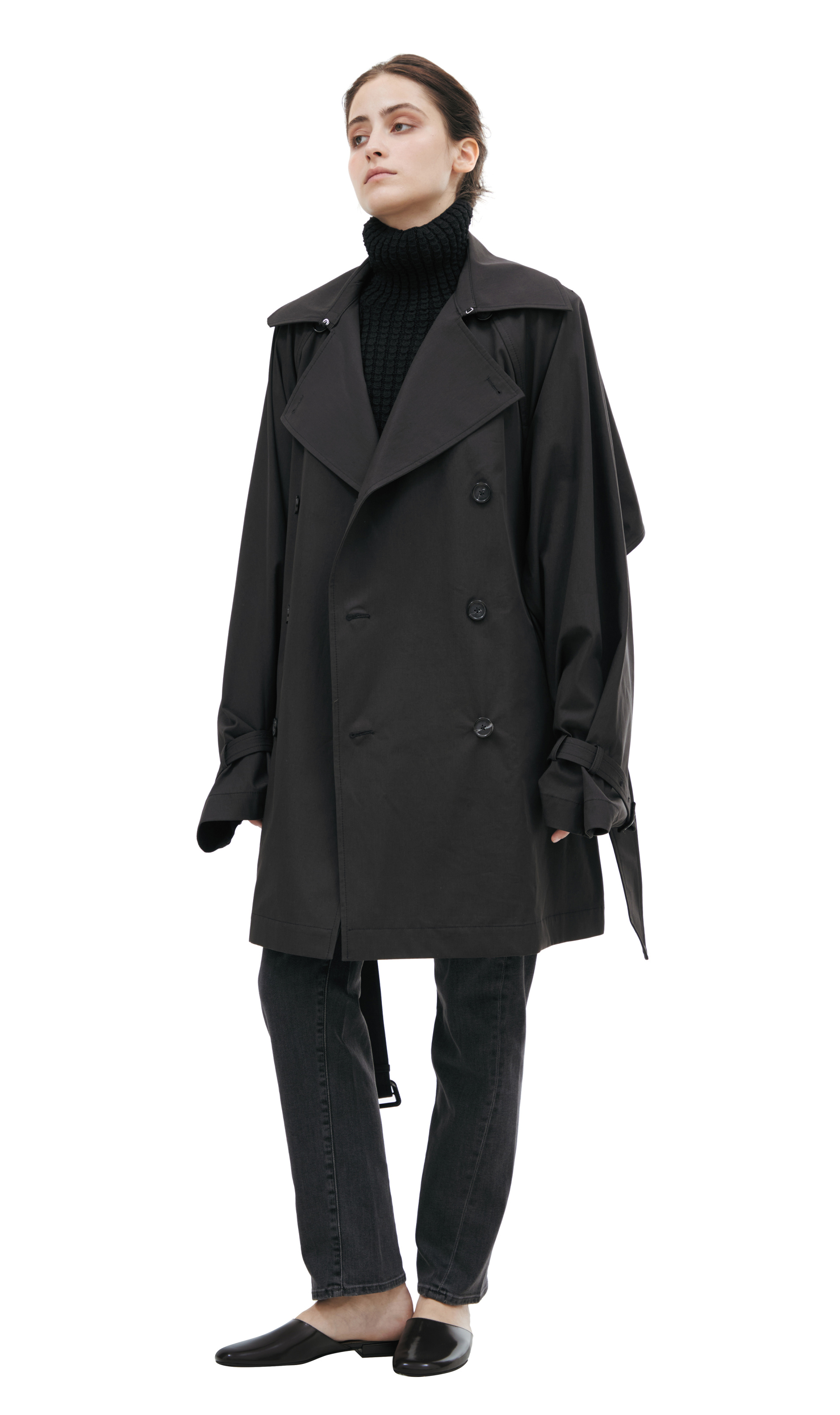 TOTEME Cropped cotton trench coat