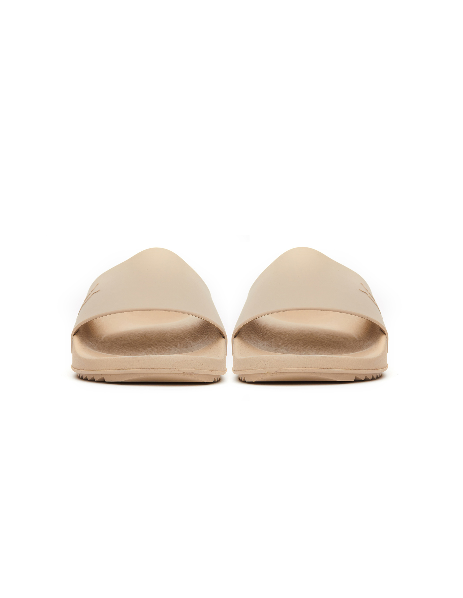 DRKSHDW by Rick Owens Beige Rubber Slides