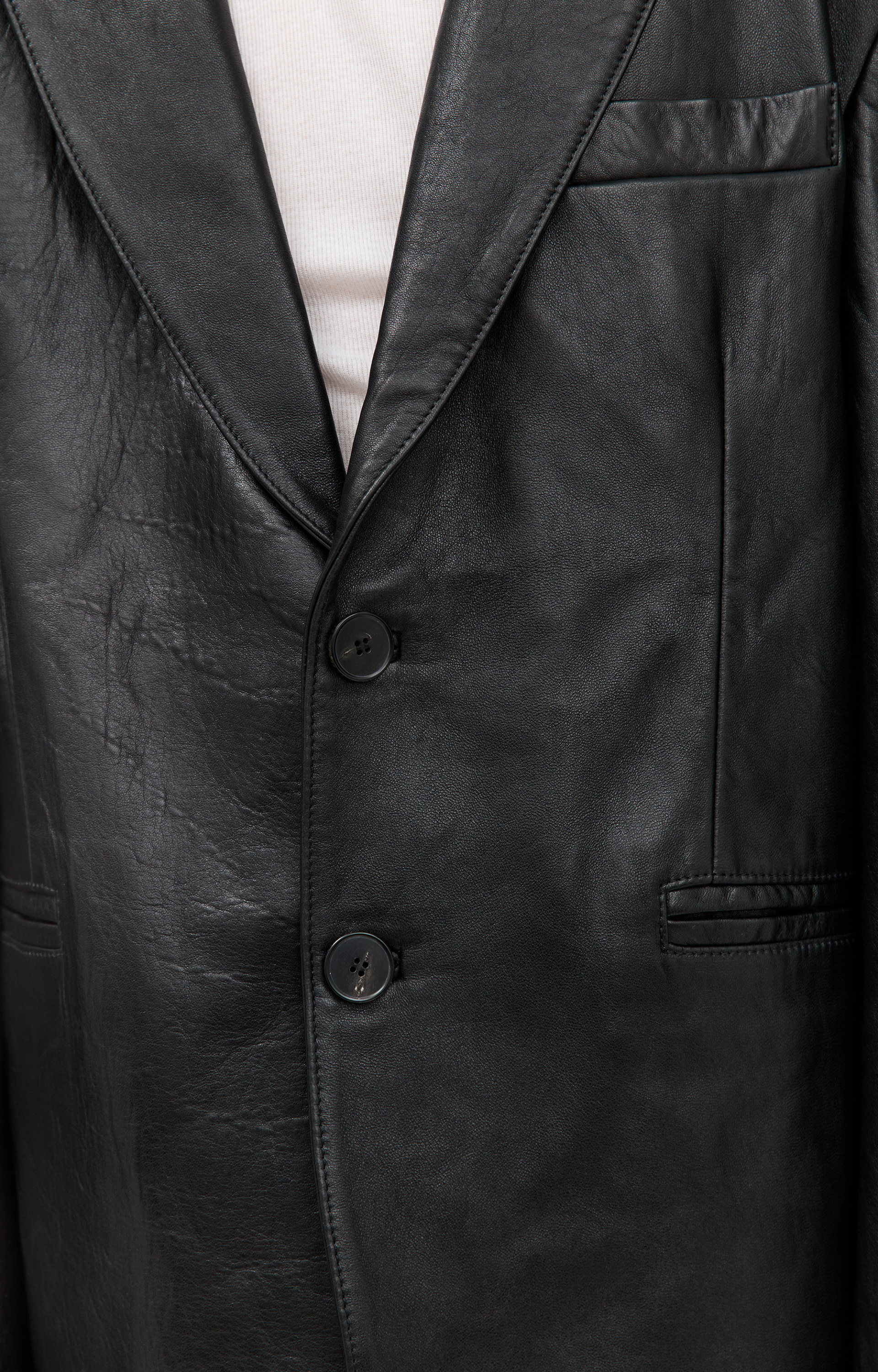 Enfants Riches Déprimés Single-breasted leather jacket