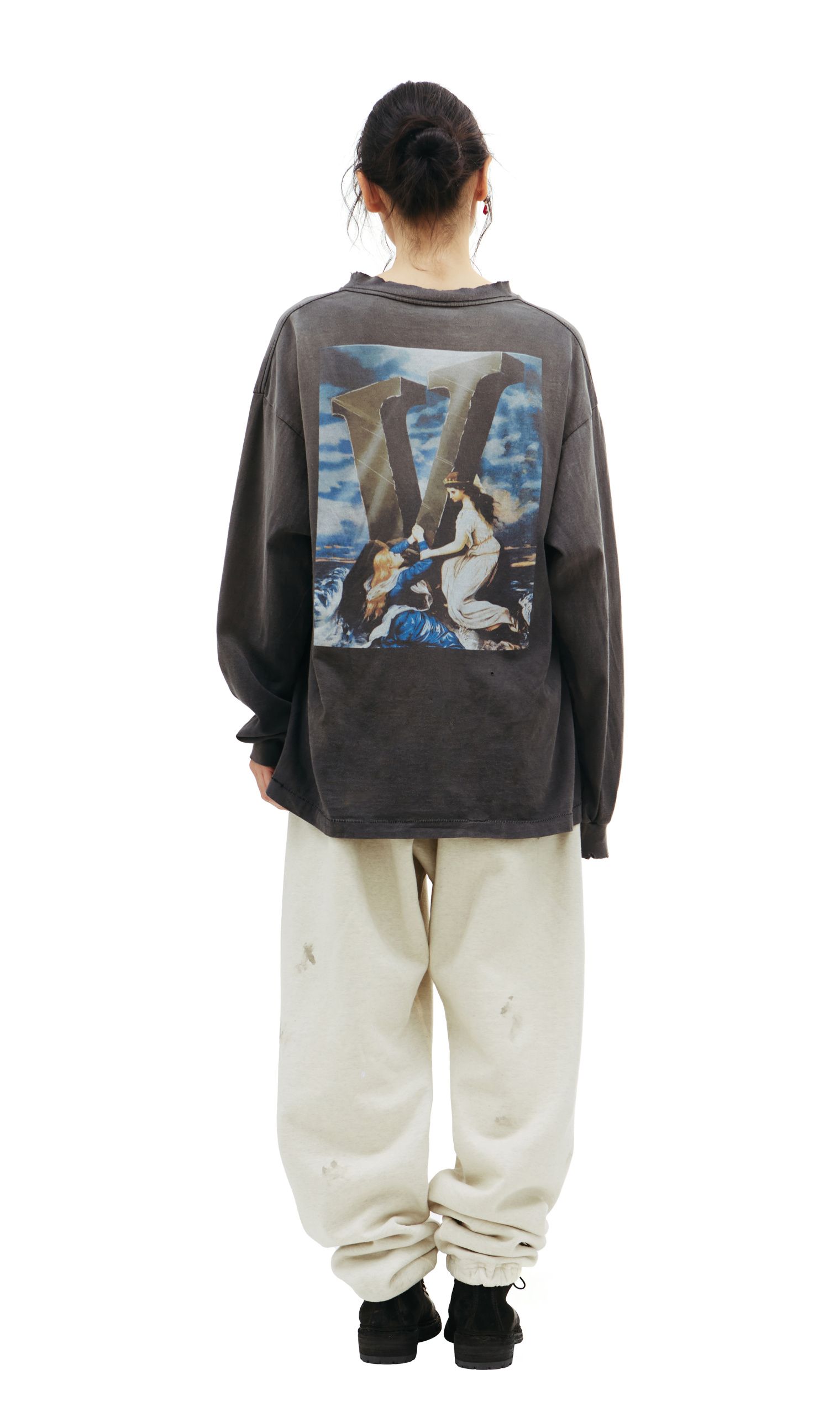 Saint Michael Лонгслив Saint Michael x VLONE с принтом