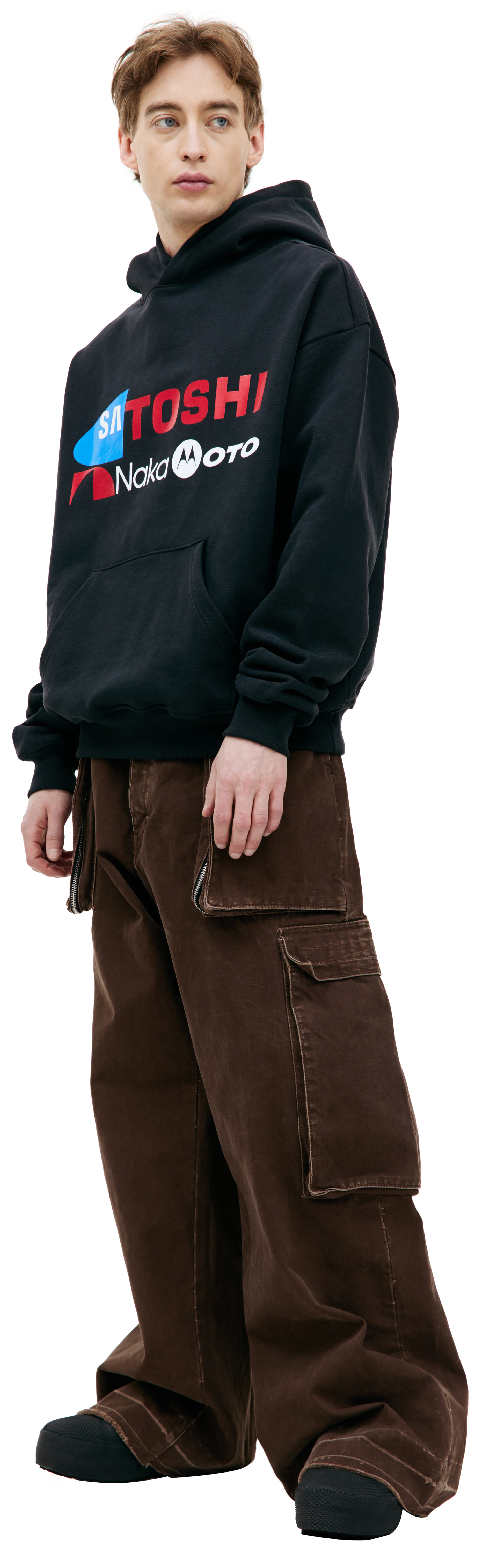 Satoshi Nakamoto Logo printed hoodie