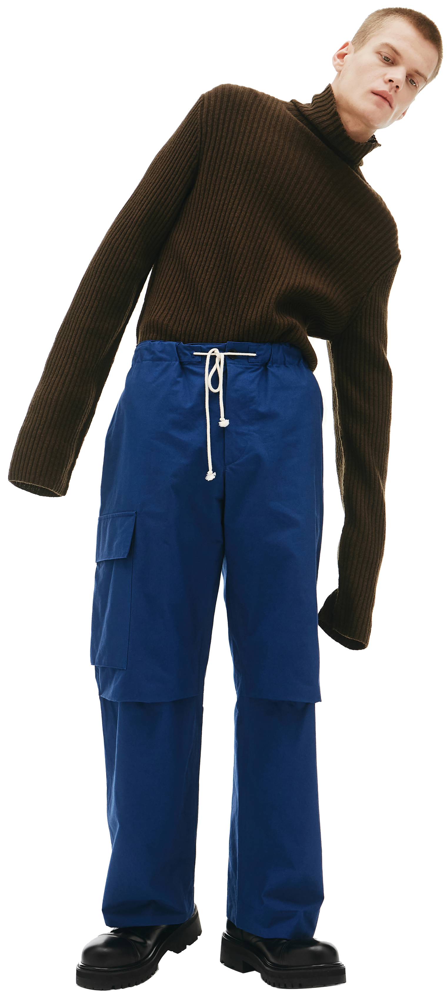 Jil Sander Navy Cargo Trousers